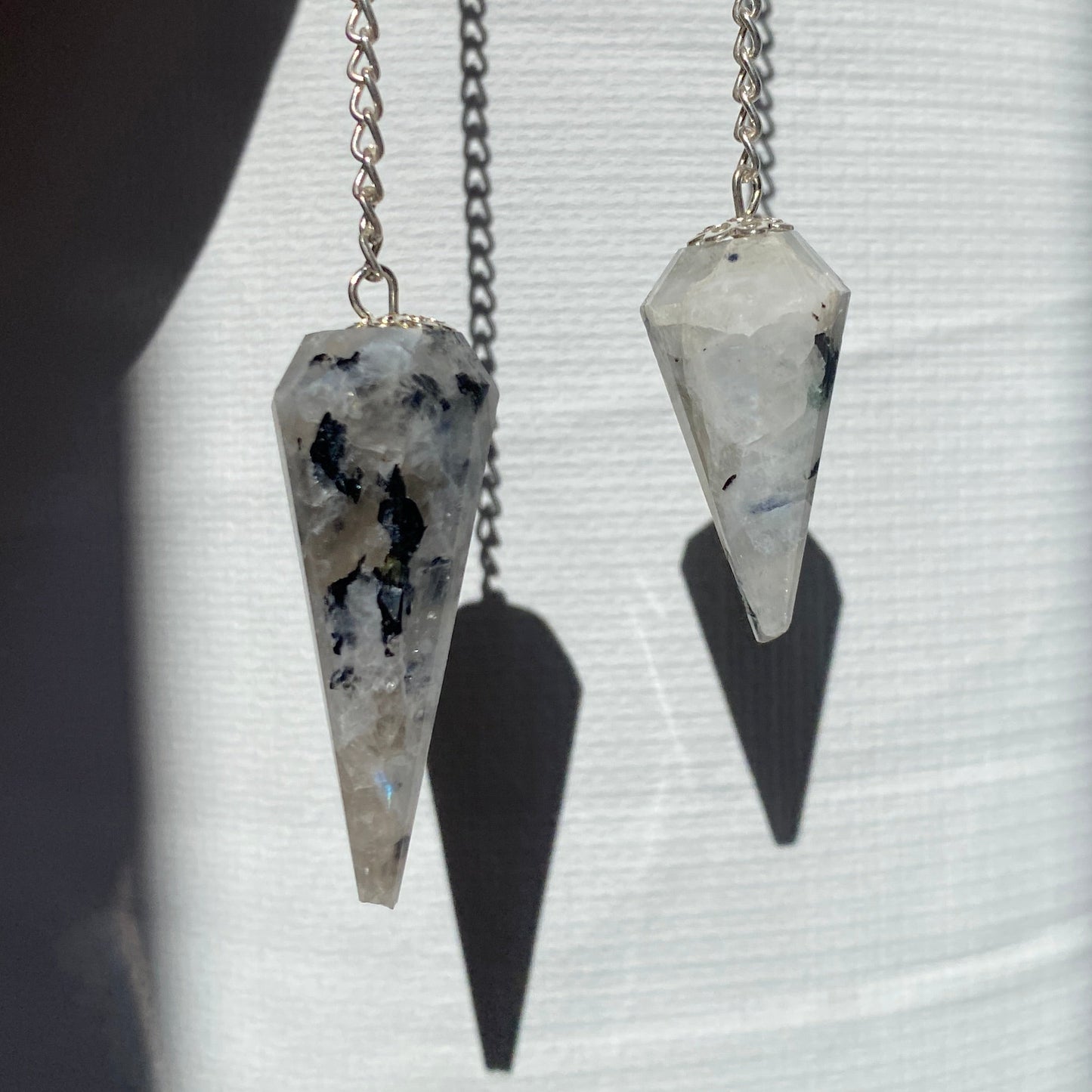 Moonstone faceted Pendulum