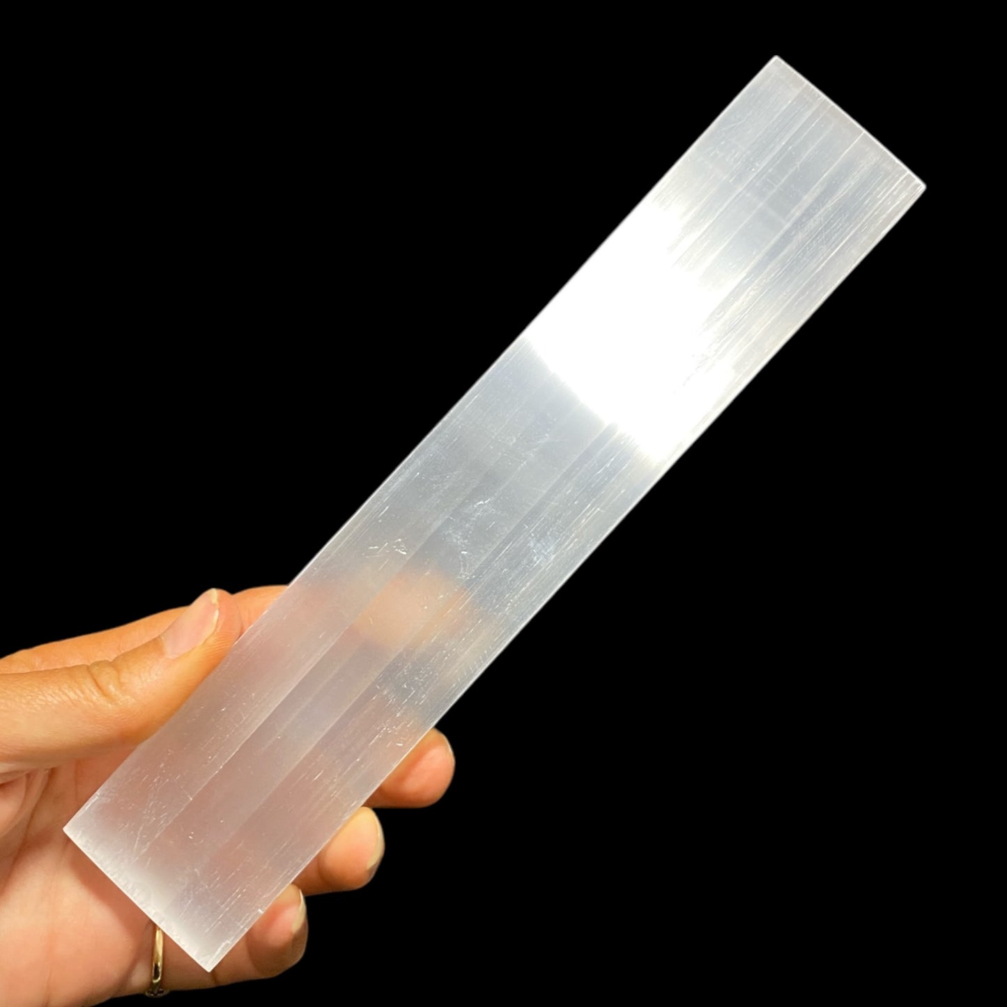 Selenite flat barre 20cm x 4cm