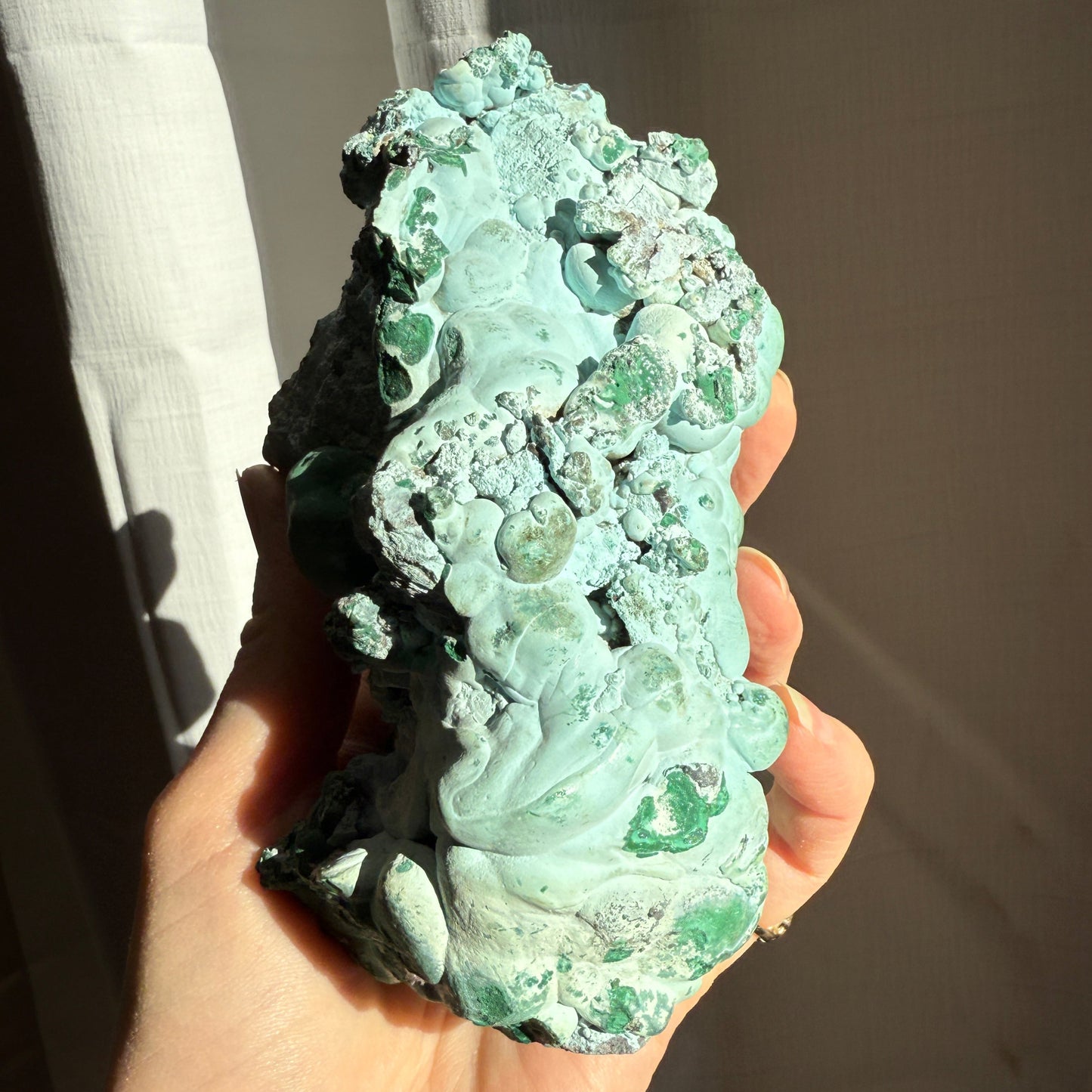 Chrysocolla and malachite