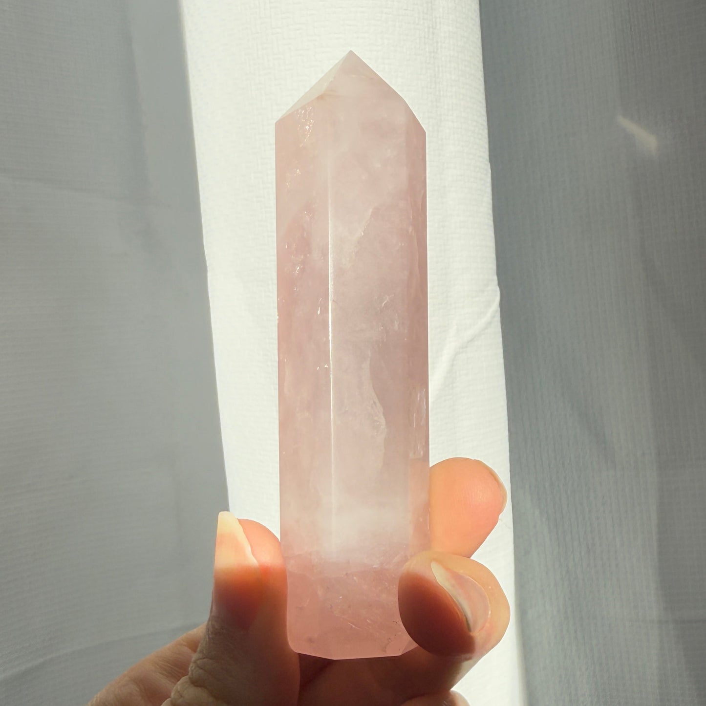 Rose quartz tower 10cm
