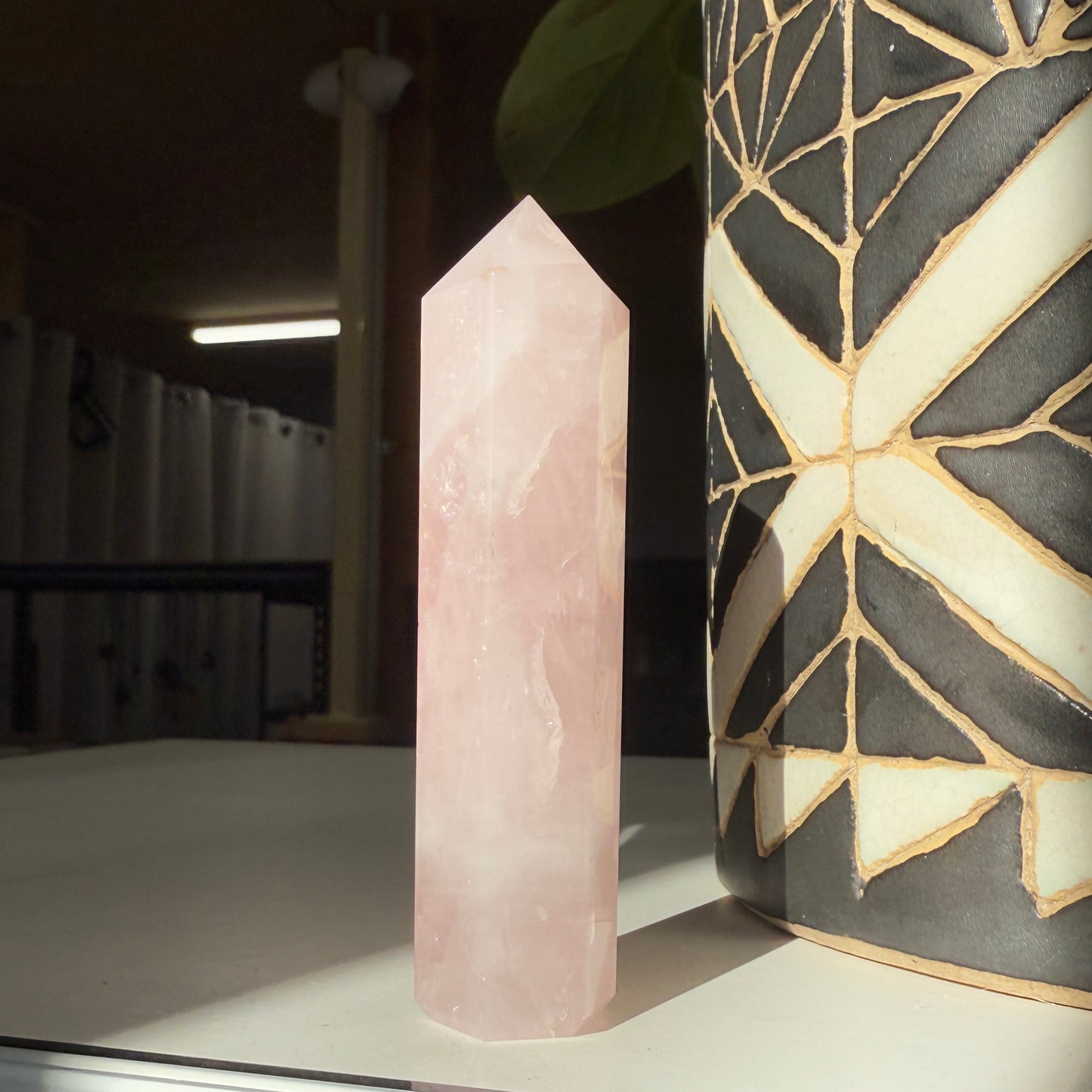 Rose quartz tower 10cm