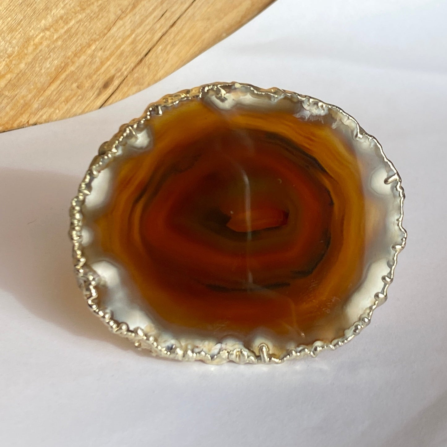 Phone grips agate, plated