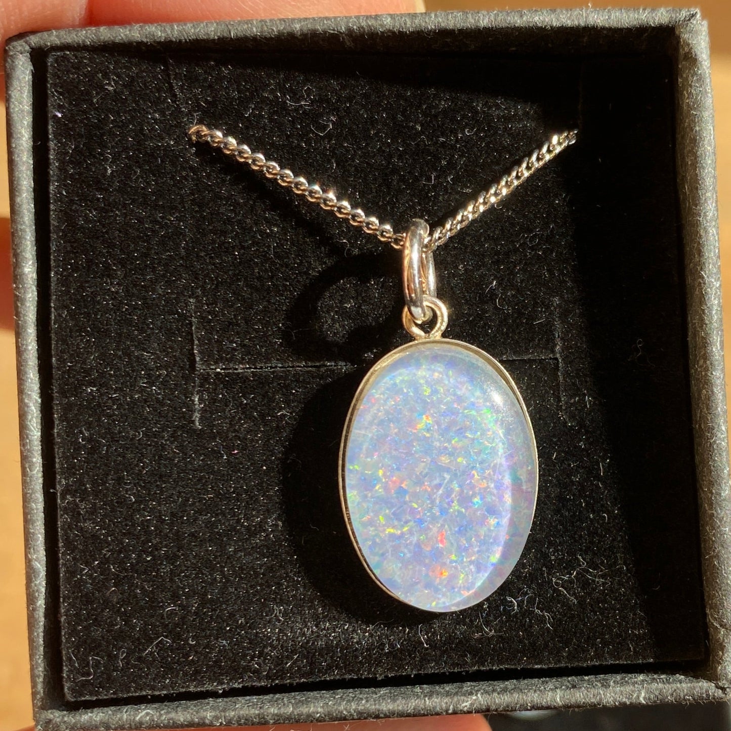 4 x Australian Opal 18x 13mm pendants