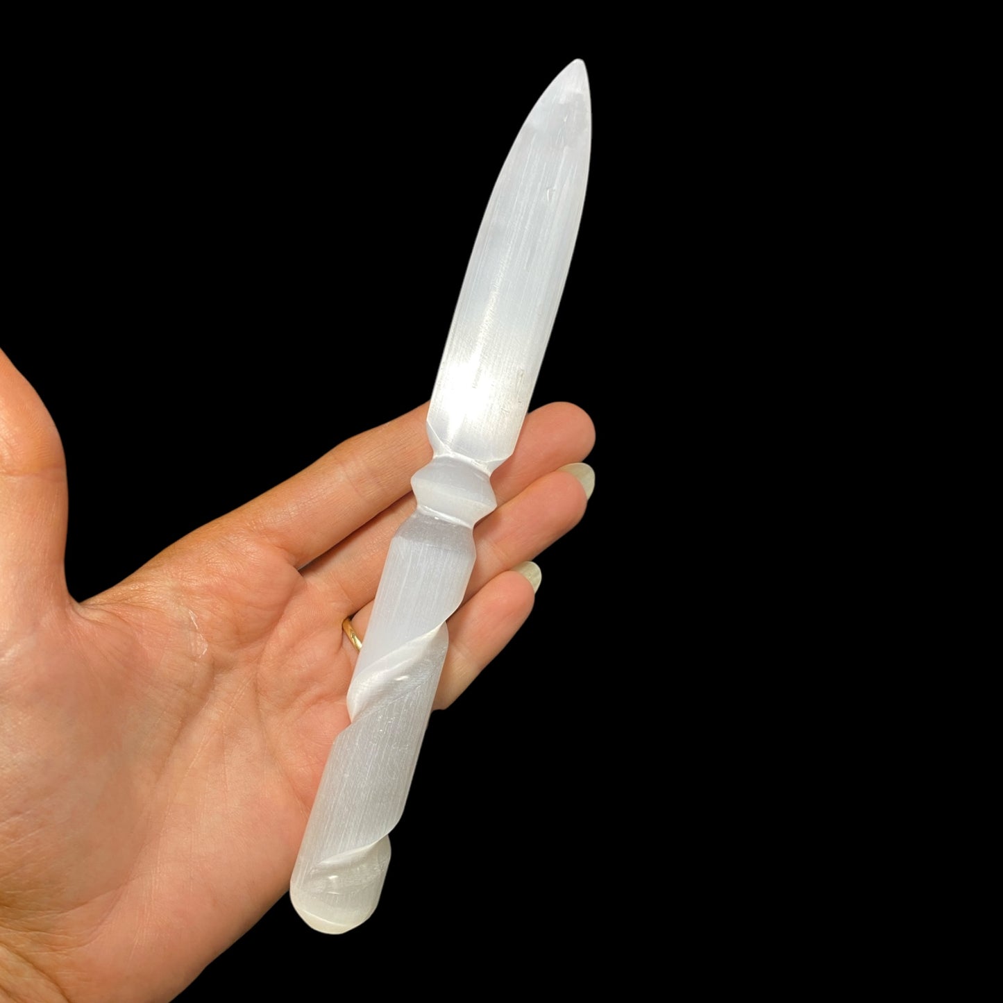 Selenite knife 20cm twist