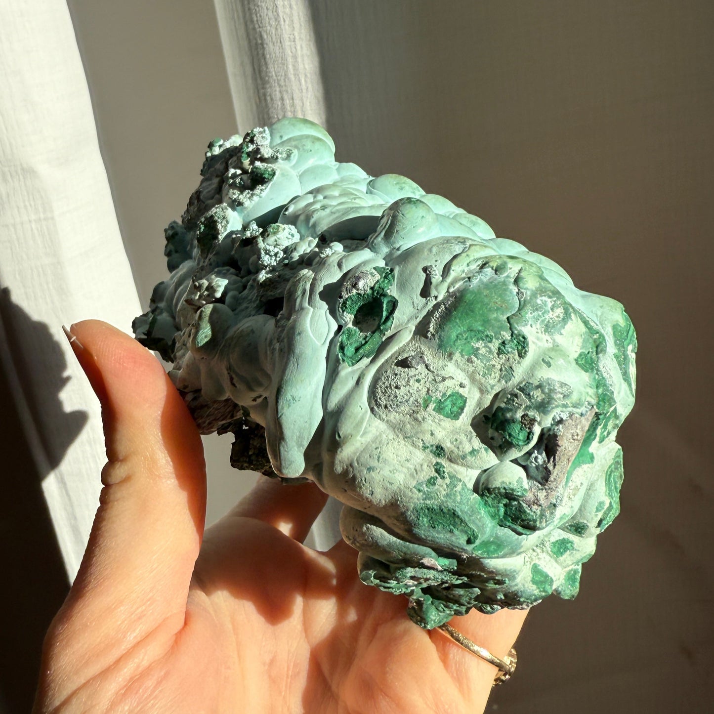 Chrysocolla and malachite