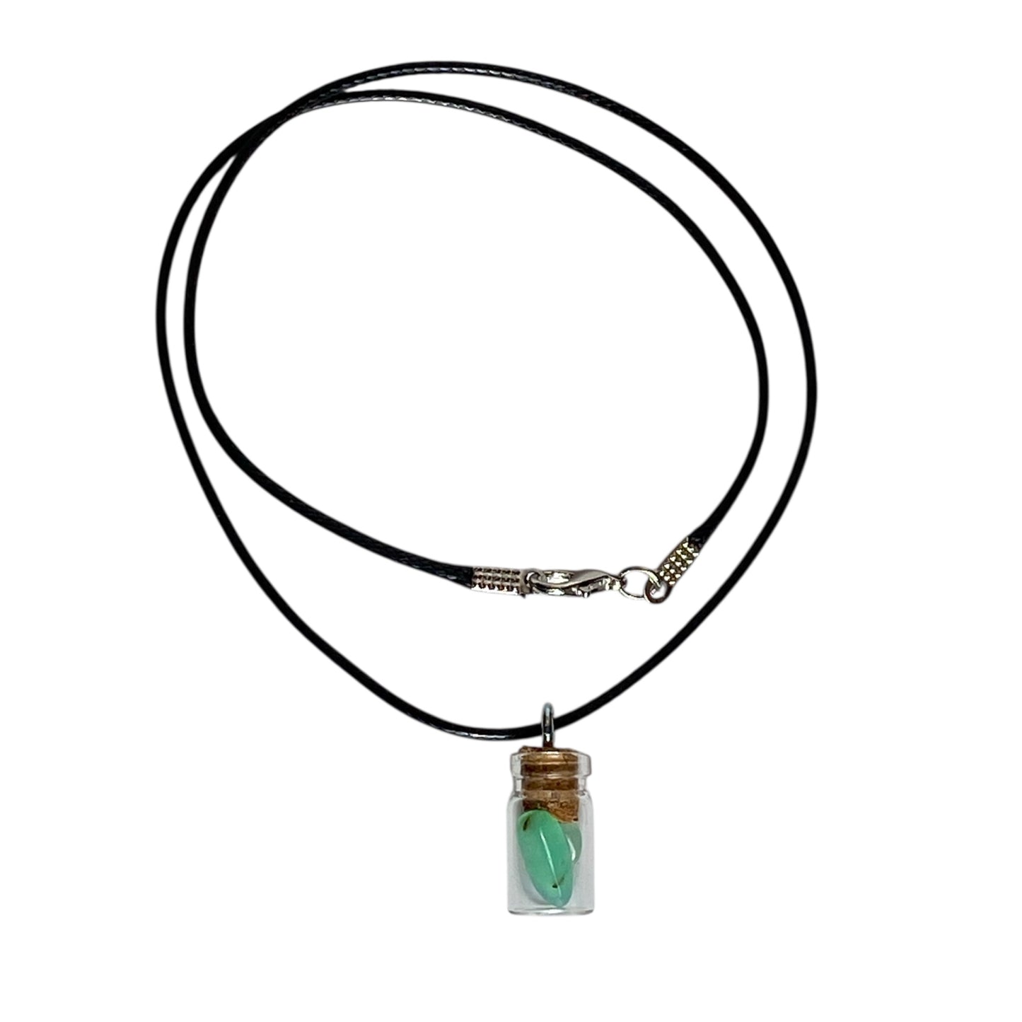 Gemstone bottle necklaces