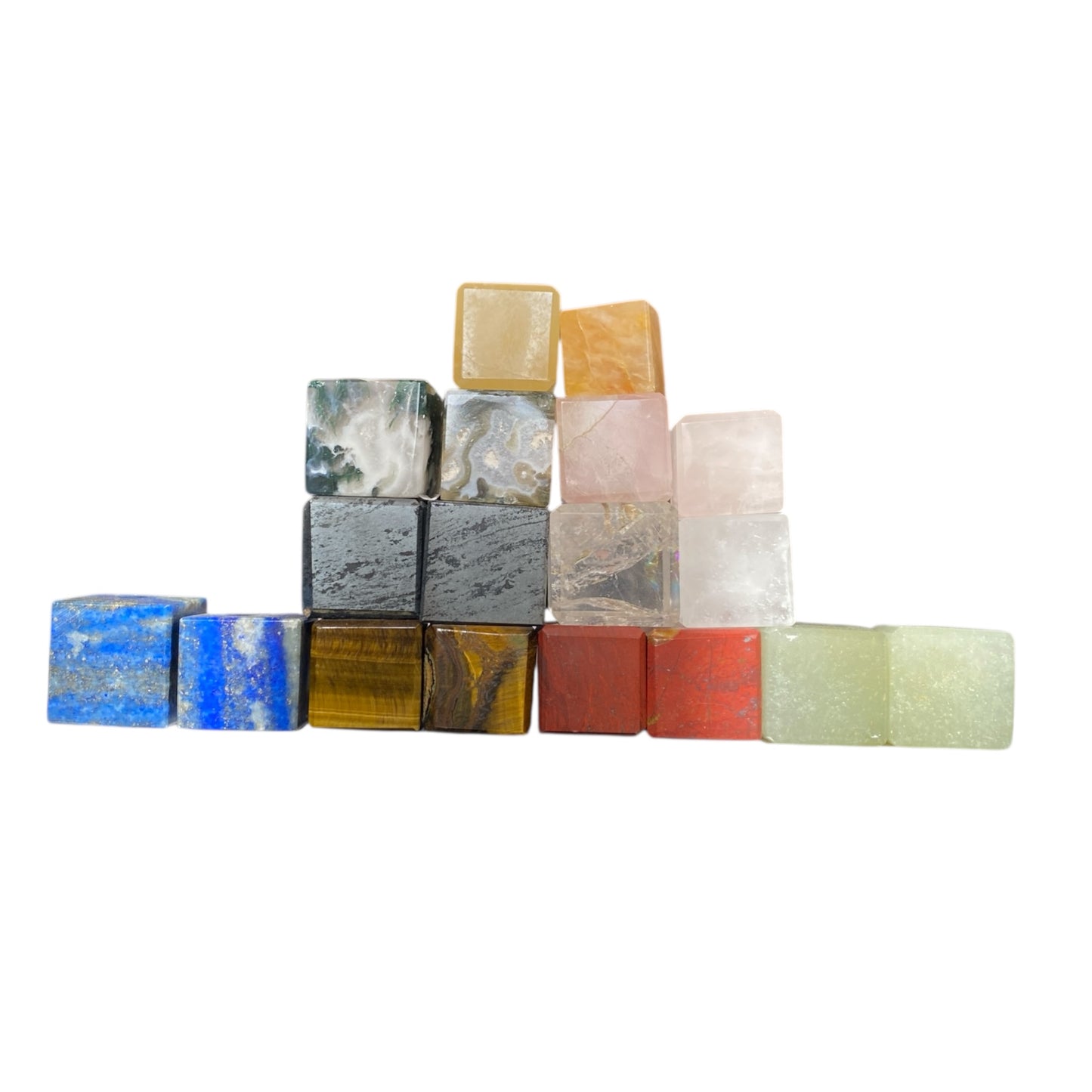 18 gemstone cubes