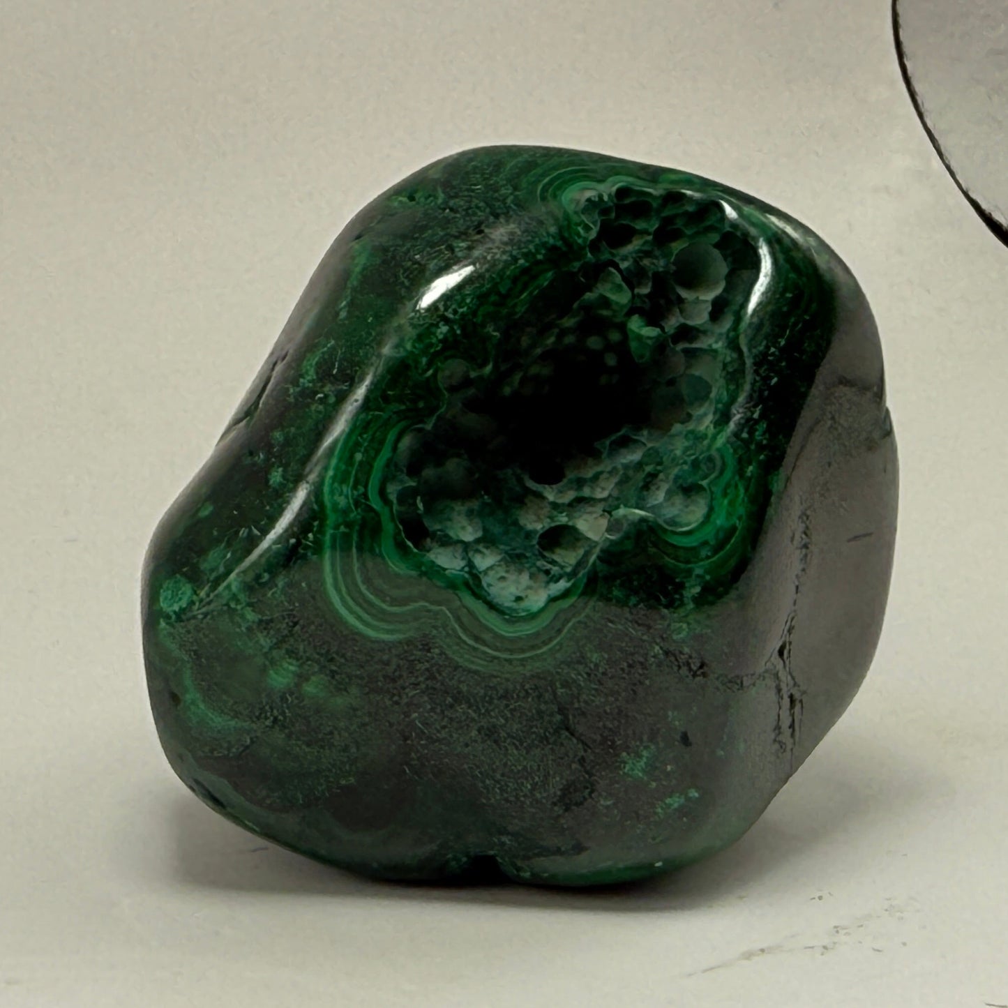 Malachite hand polished high grade mini cave