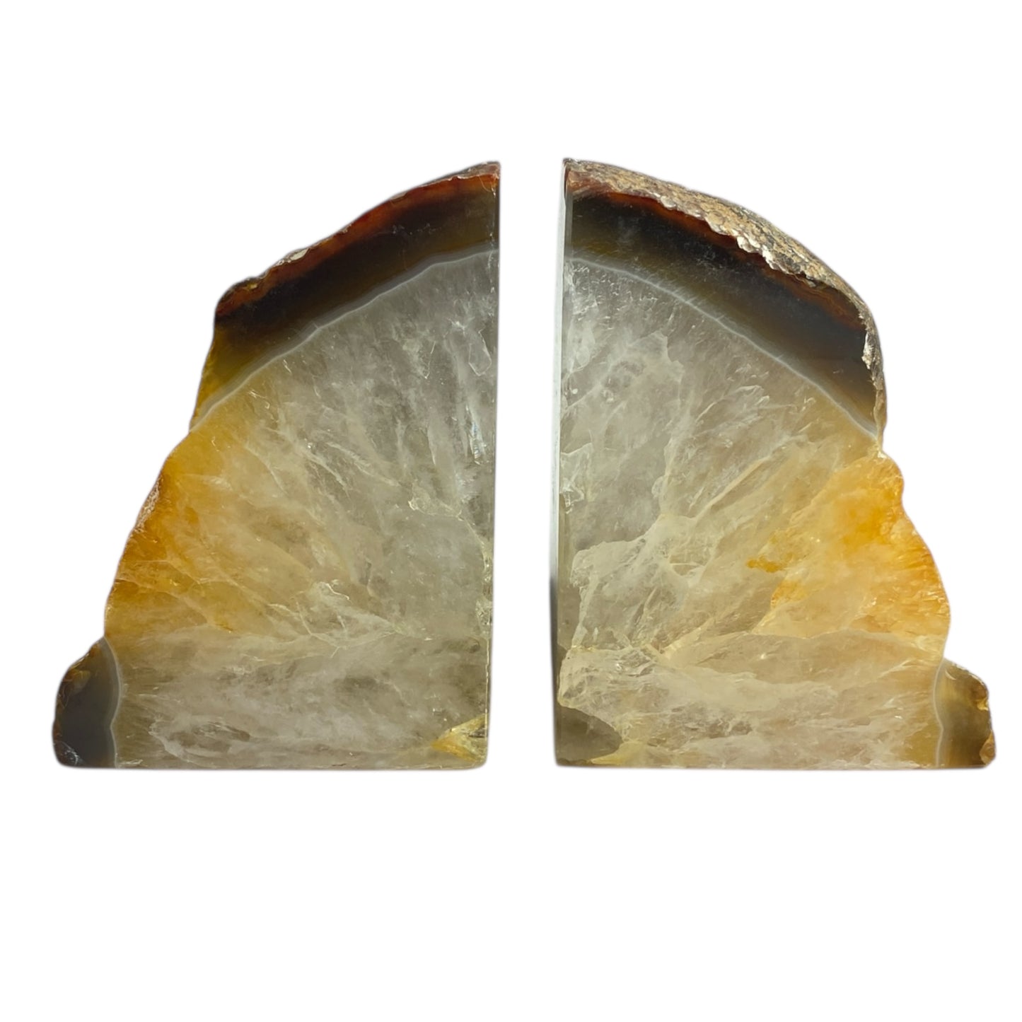 Tan Agate book ends
