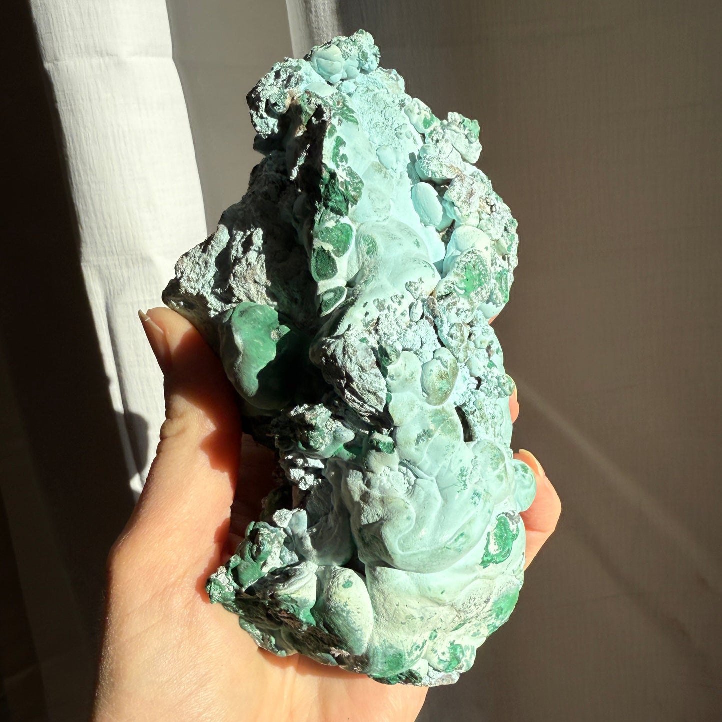 Chrysocolla and malachite
