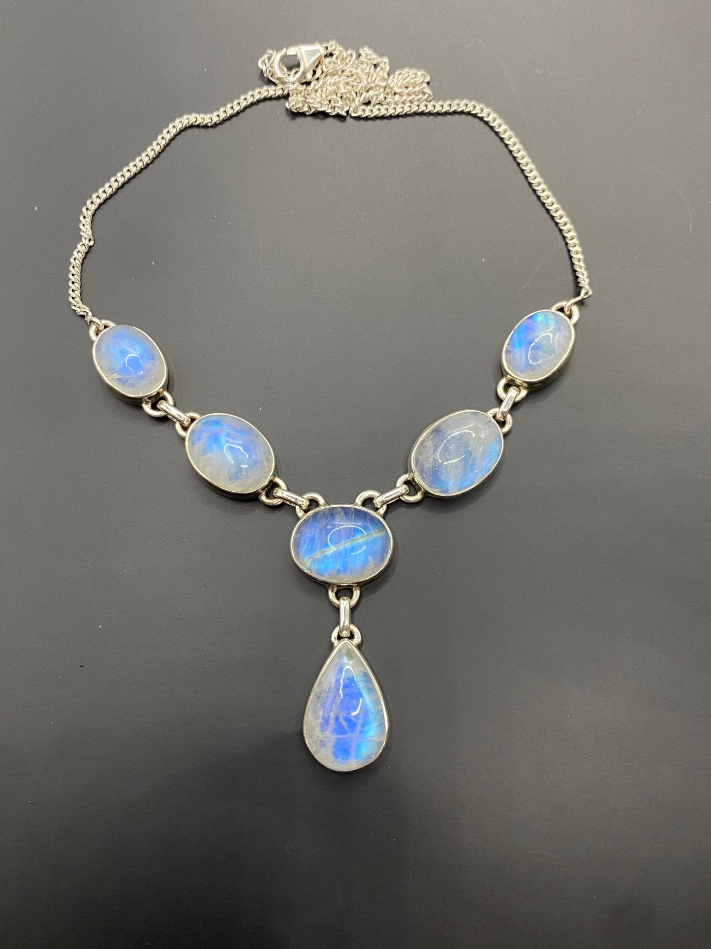 Moonstone necklace sterling Silver High Grade