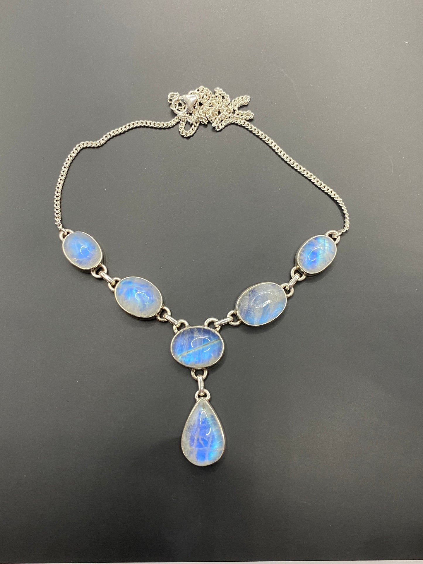 Moonstone necklace sterling Silver High Grade