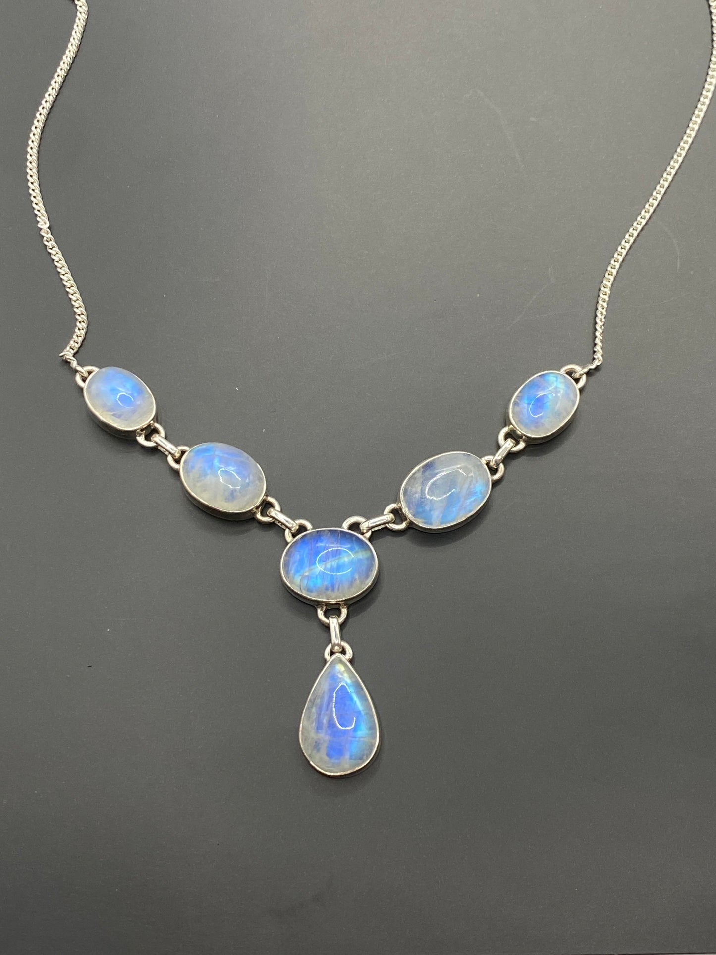 Moonstone necklace sterling Silver High Grade