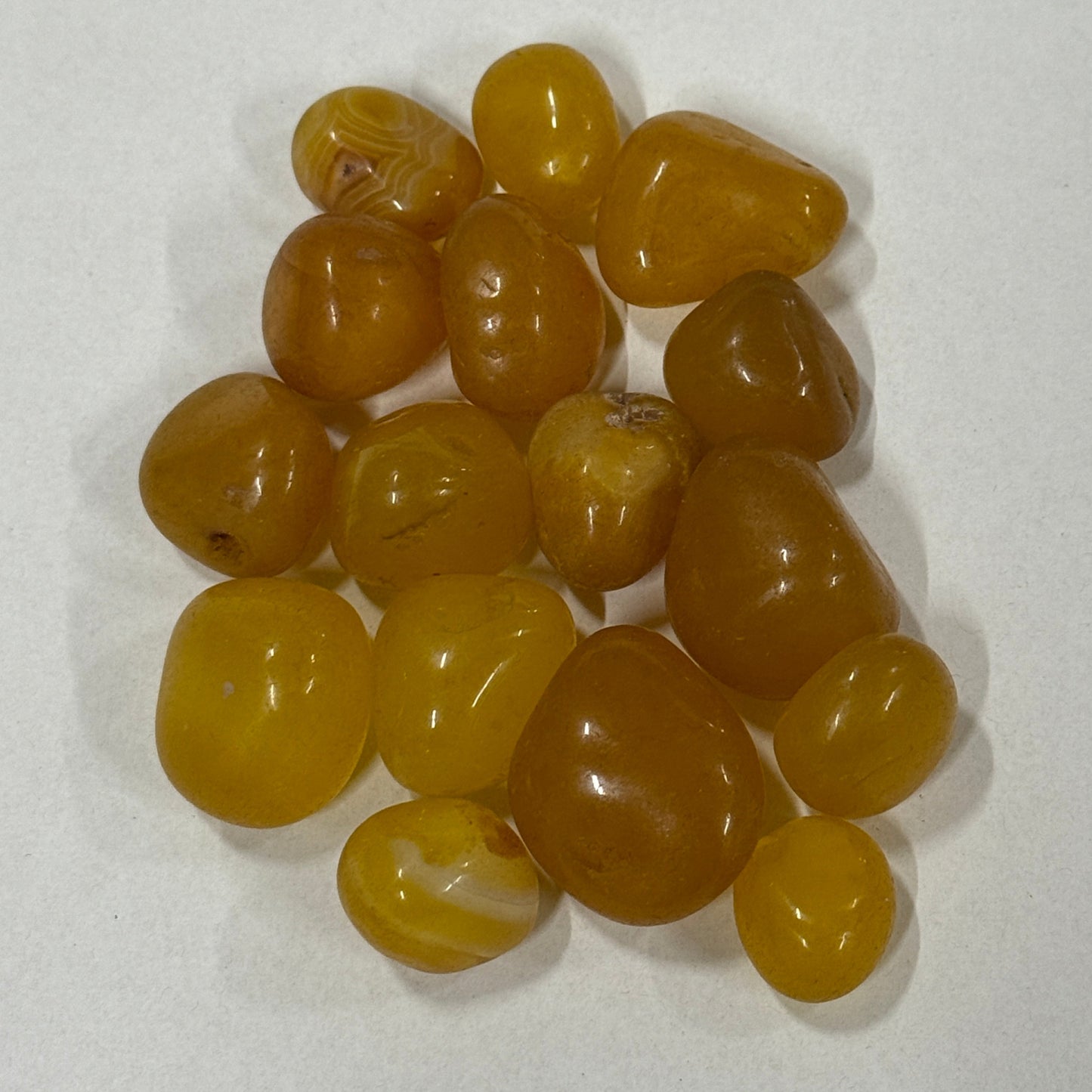 Tumbled Yellow agate