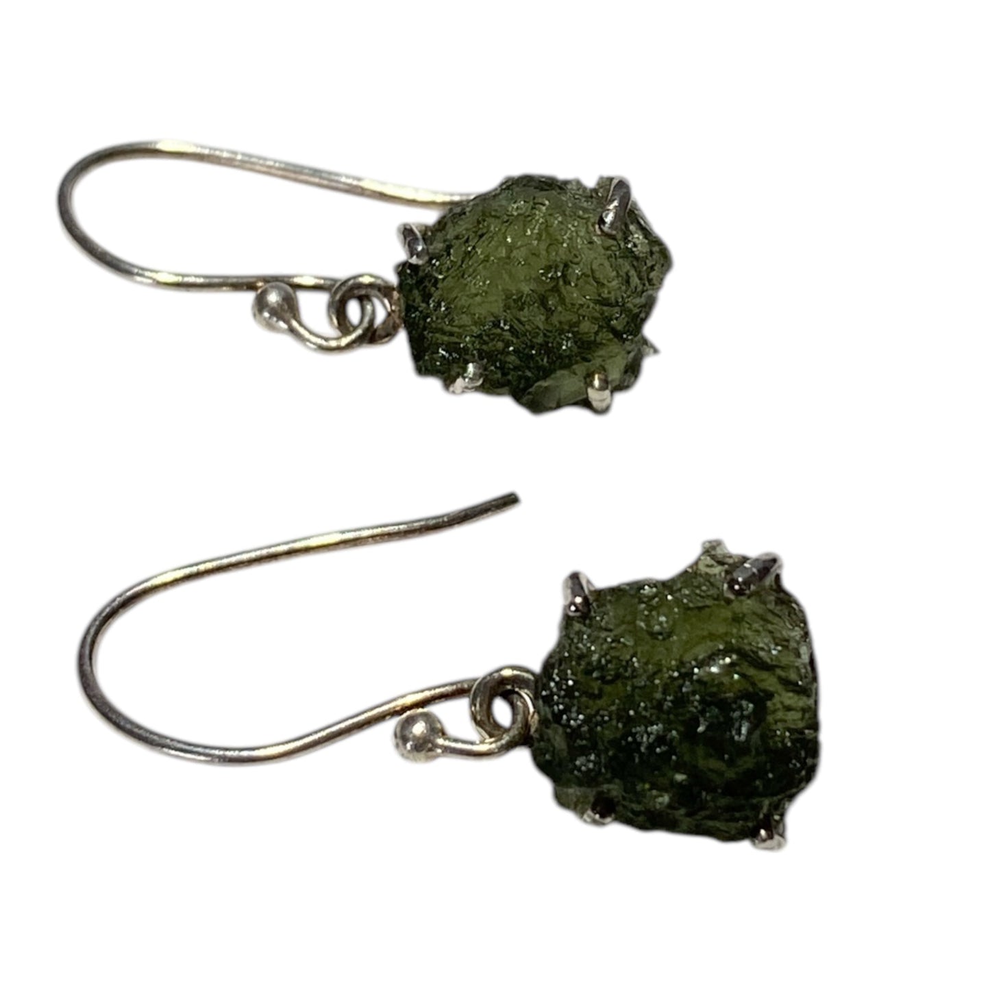 Moldavite earrings