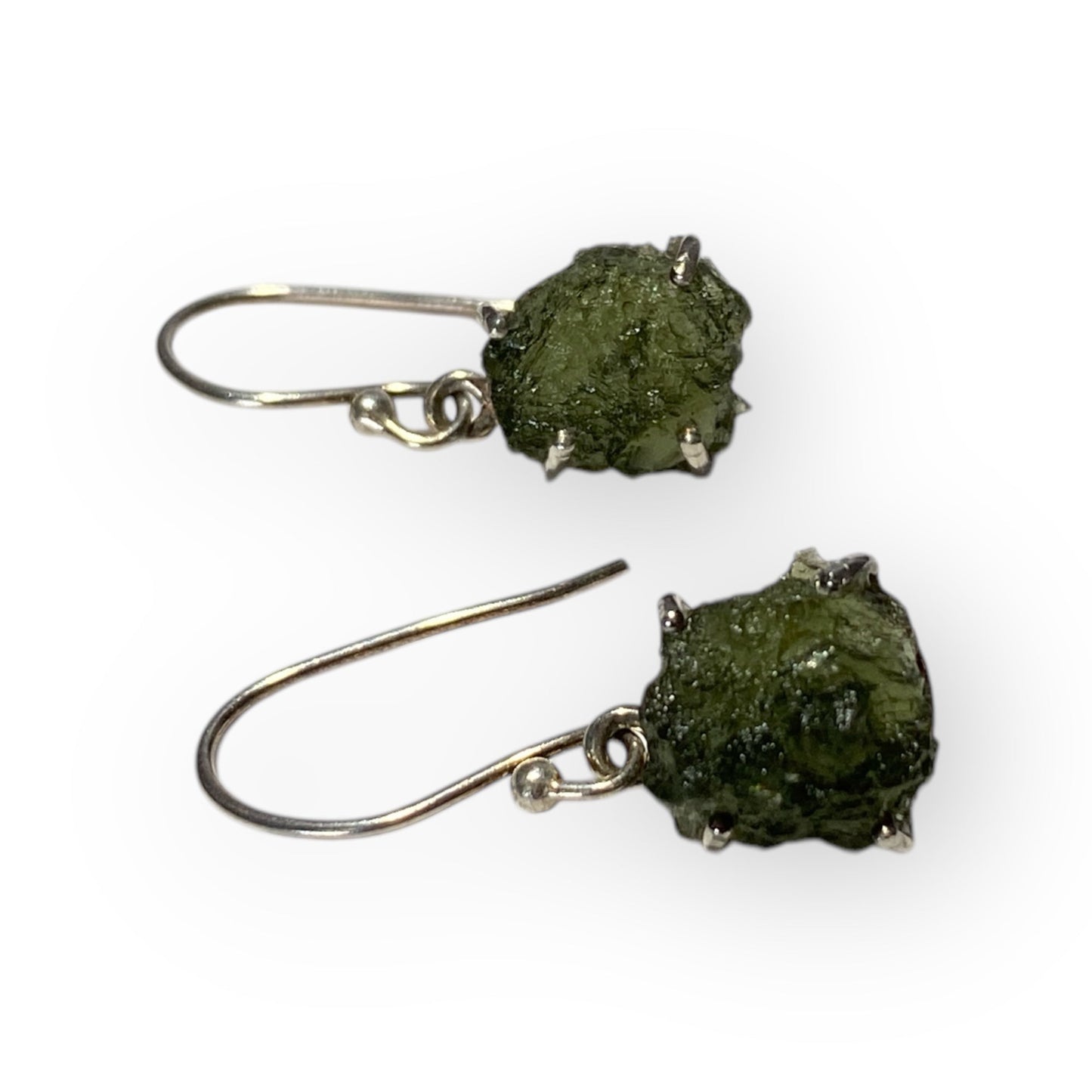 Moldavite earrings