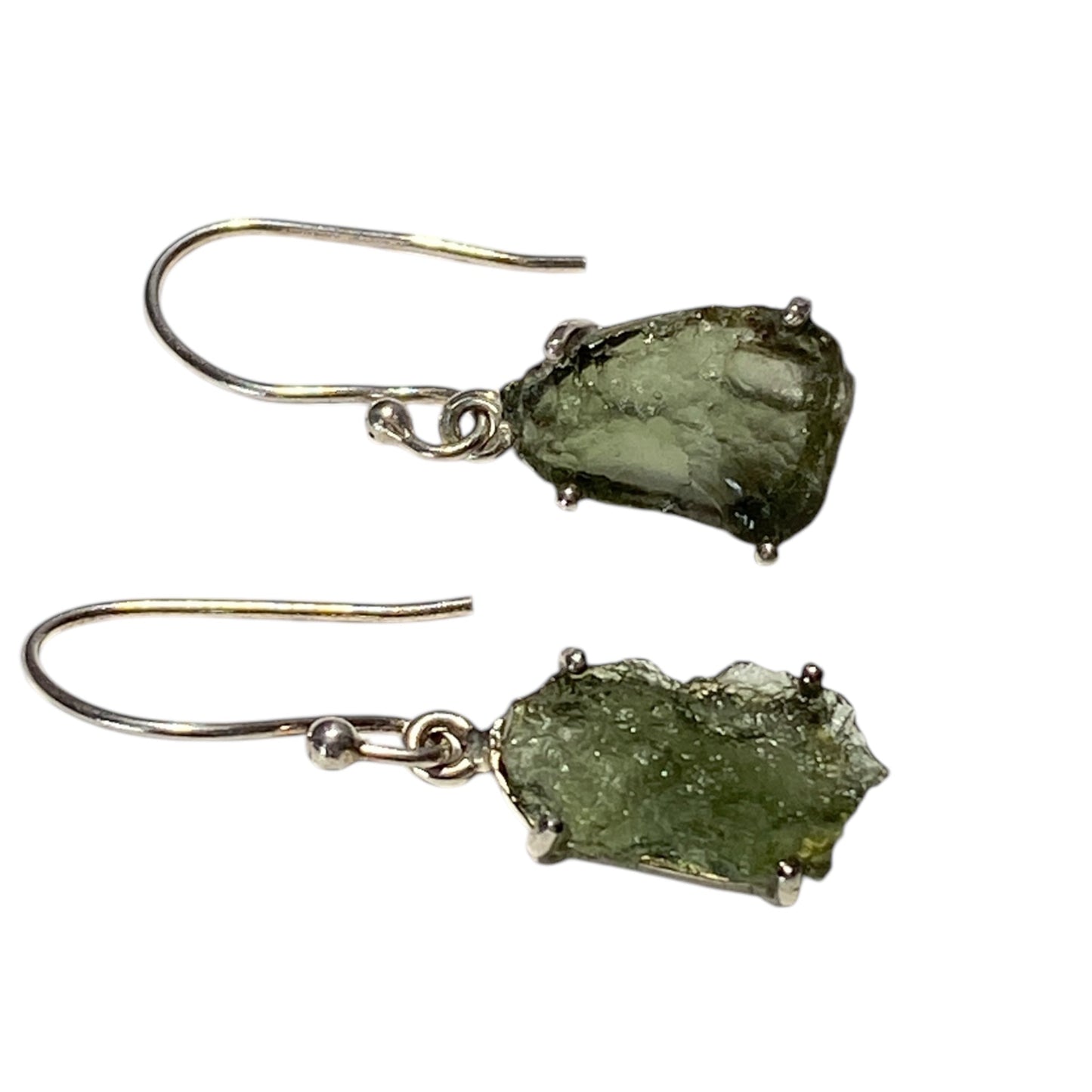 Moldavite earrings