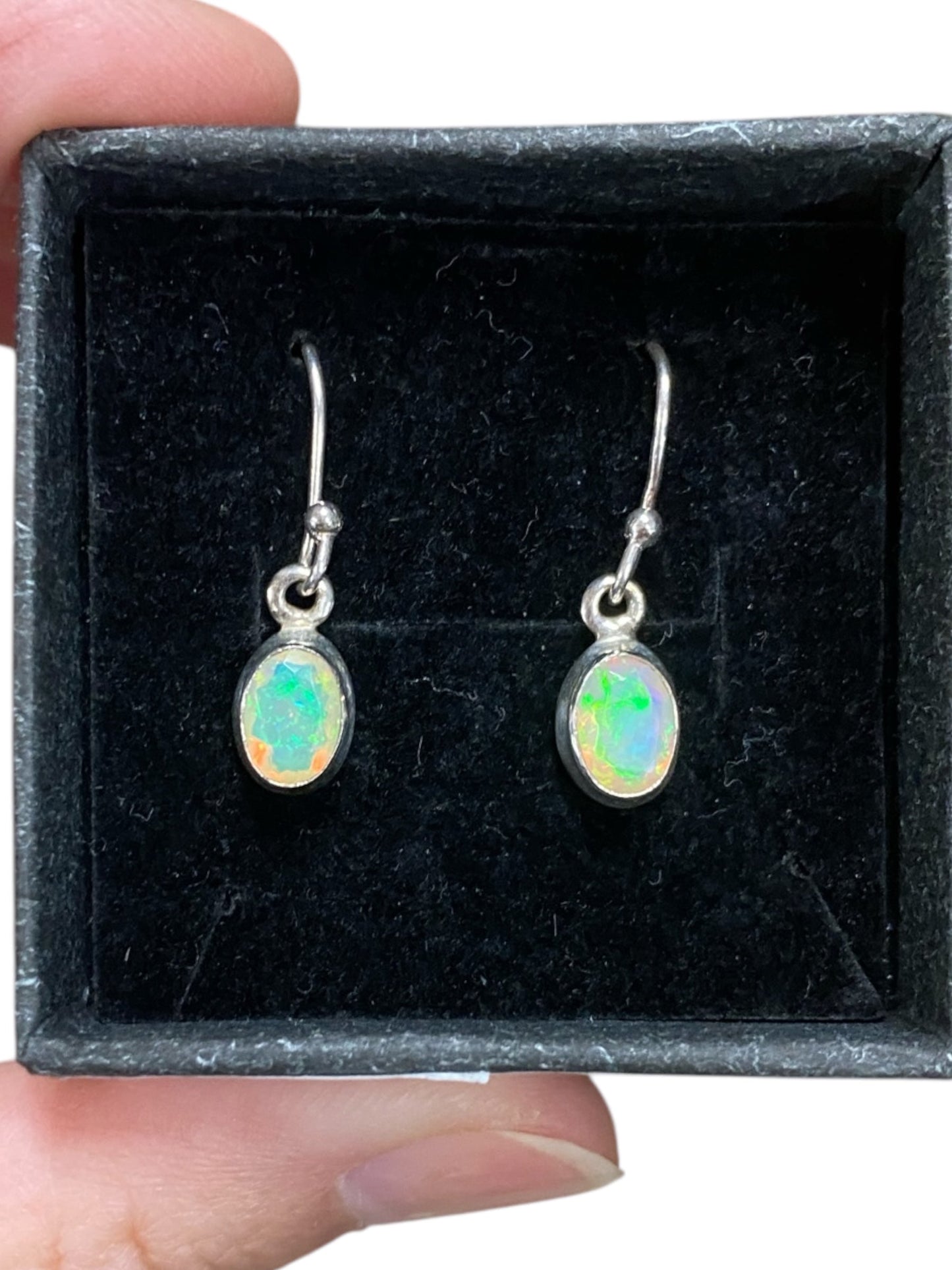 Ethiopian Sterling silver drops Oval