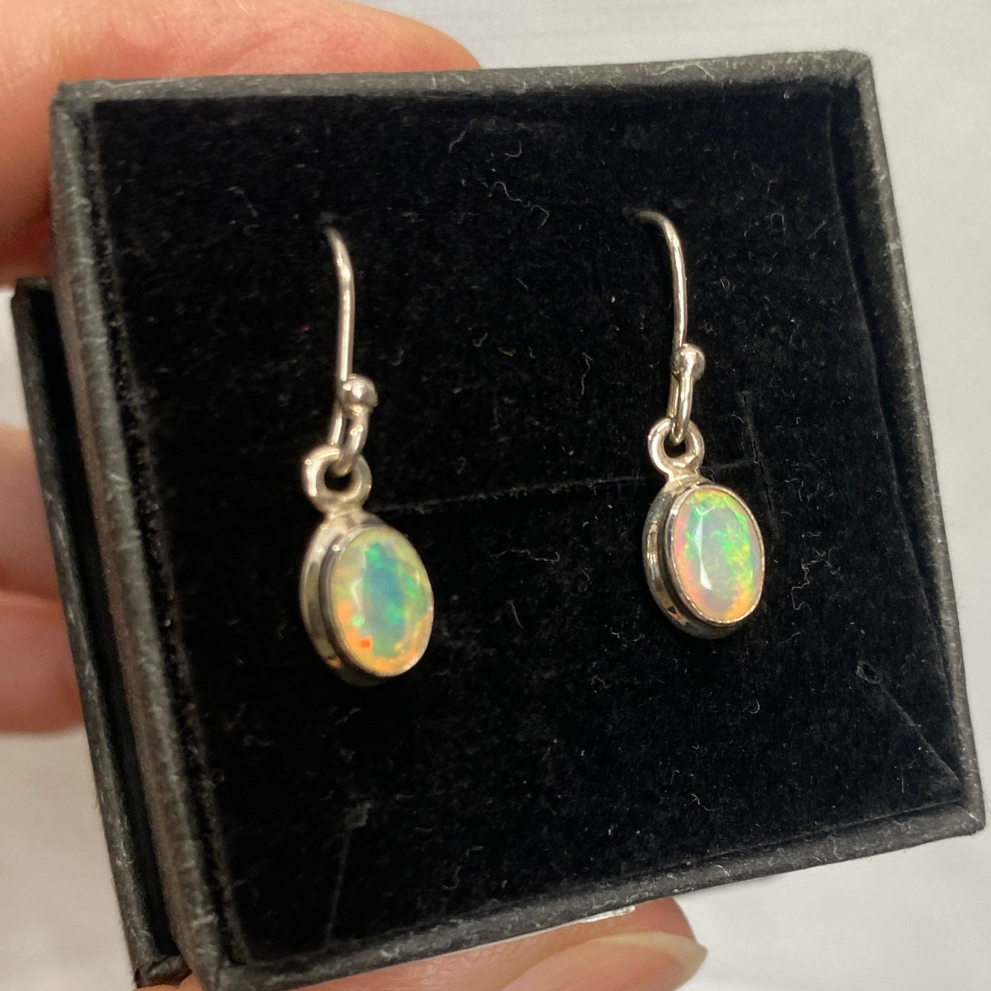 Ethiopian Sterling silver drops Oval