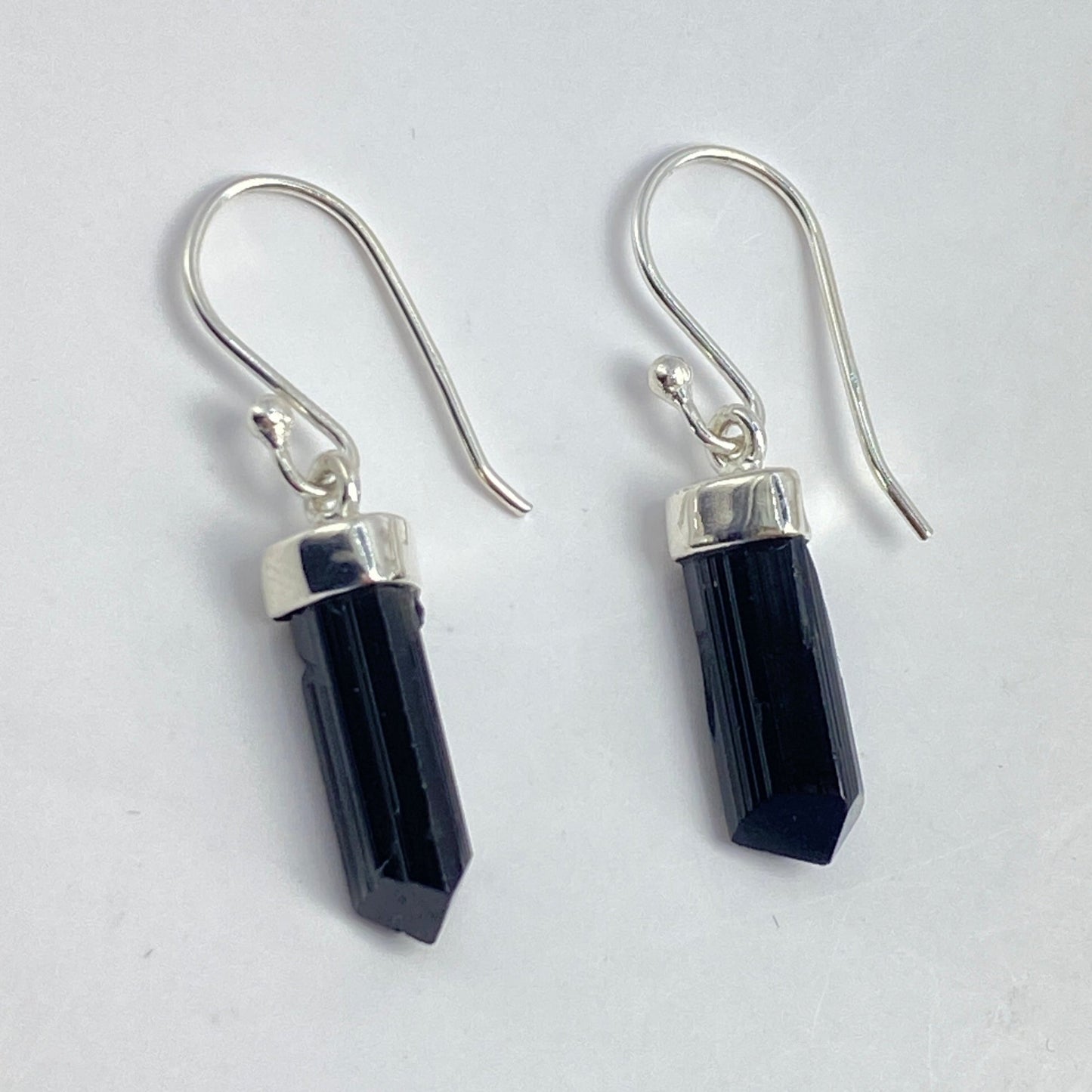Tourmaline sterling silver drops