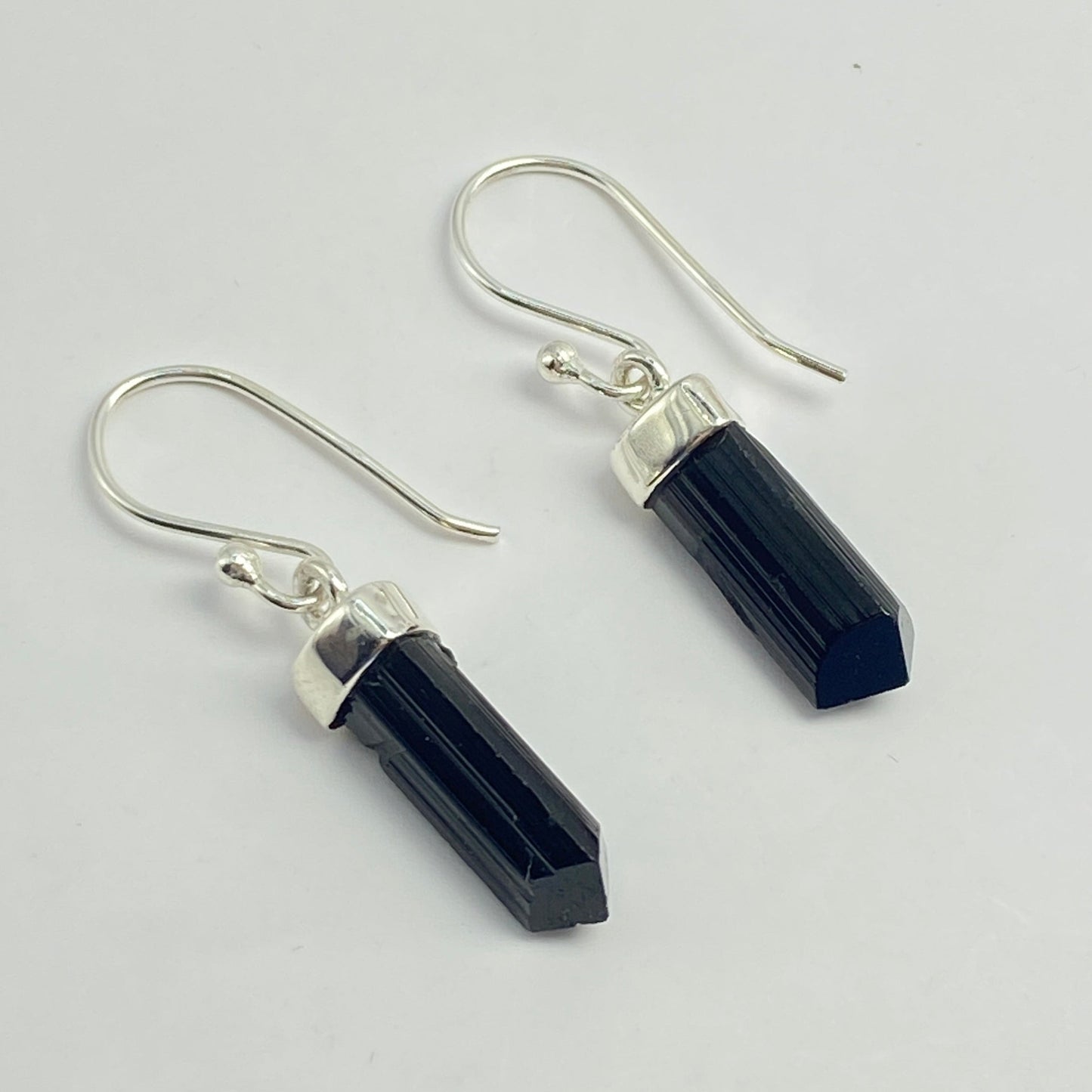 Tourmaline sterling silver drops