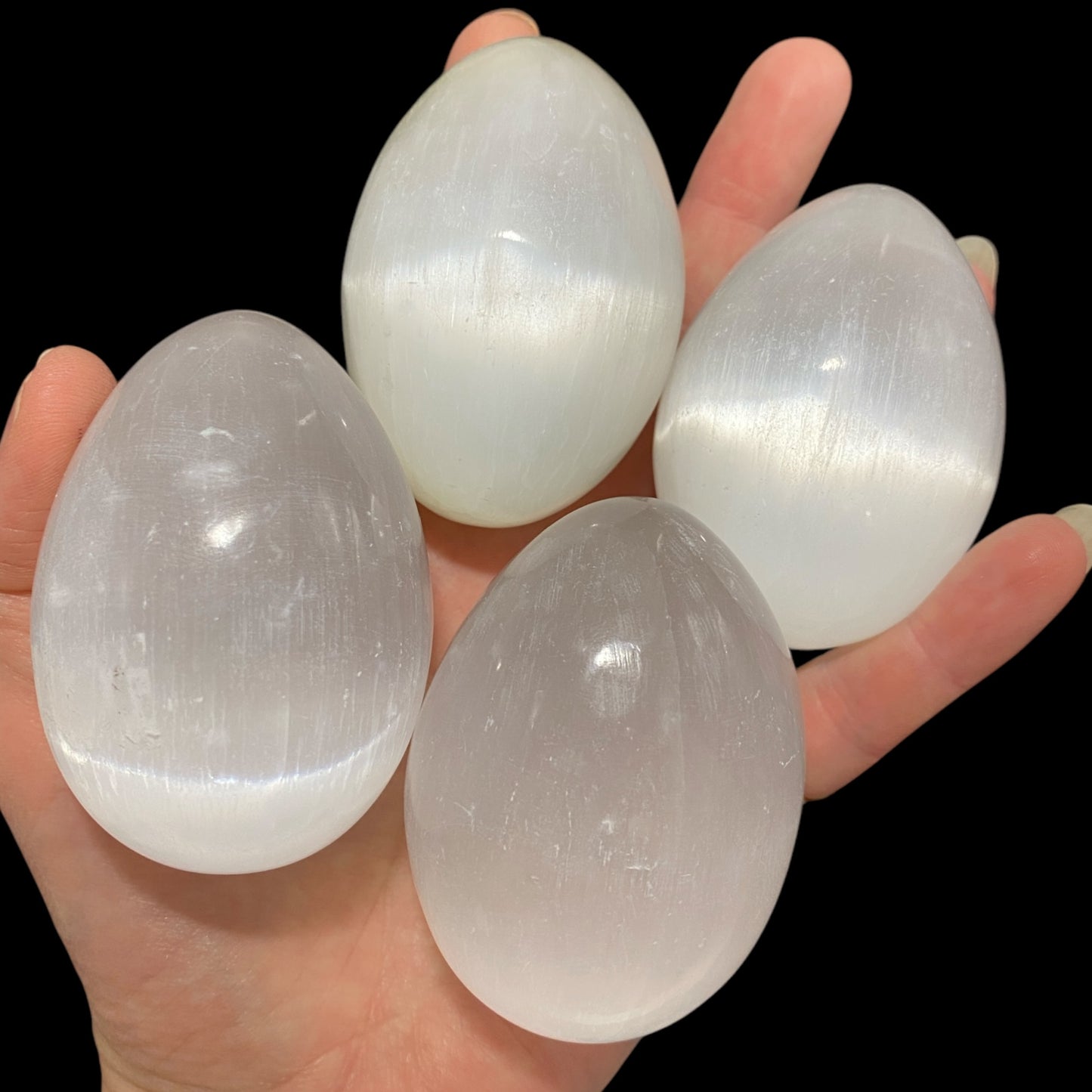 selenite Eggs 6cm x 5cm