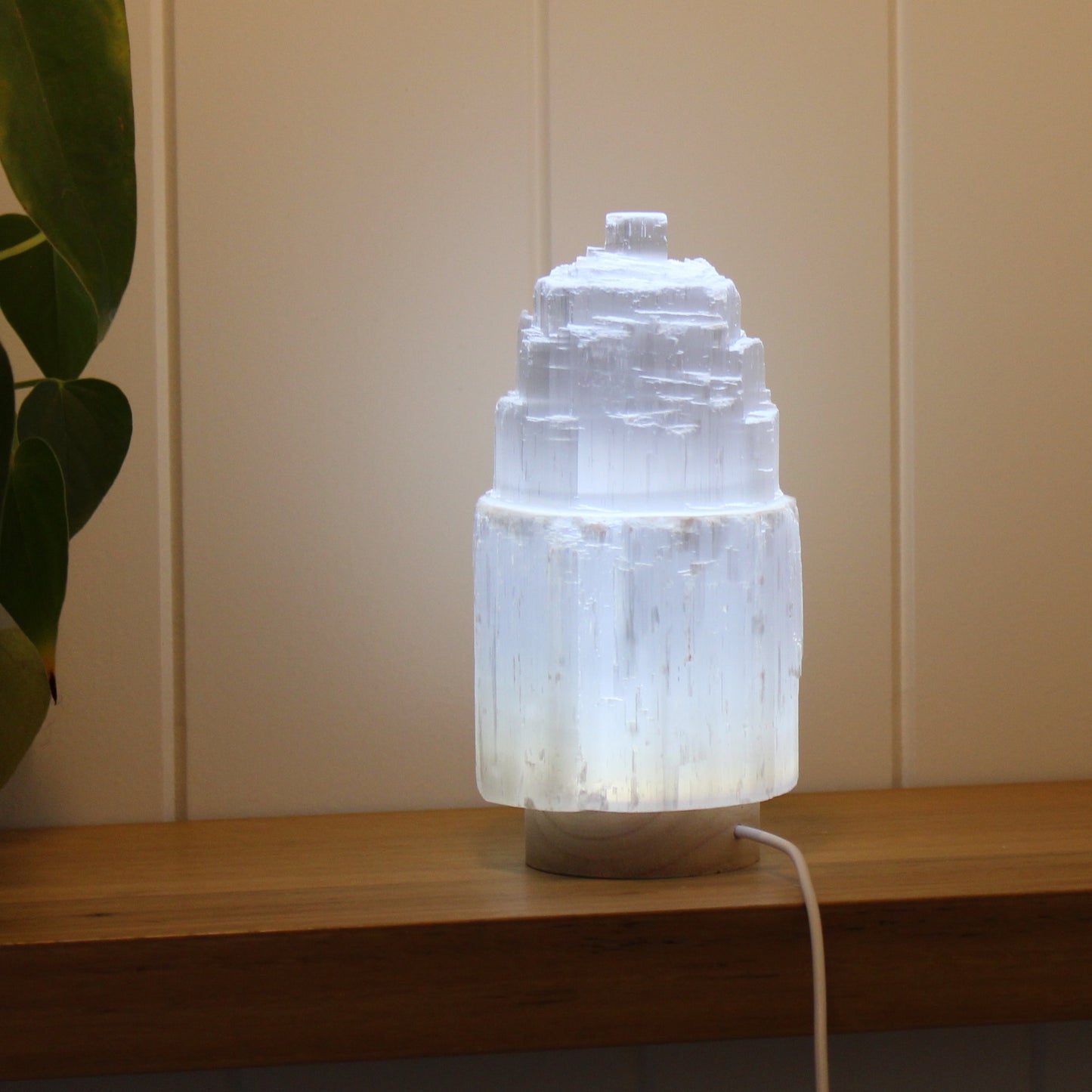 15cm selenite lamp