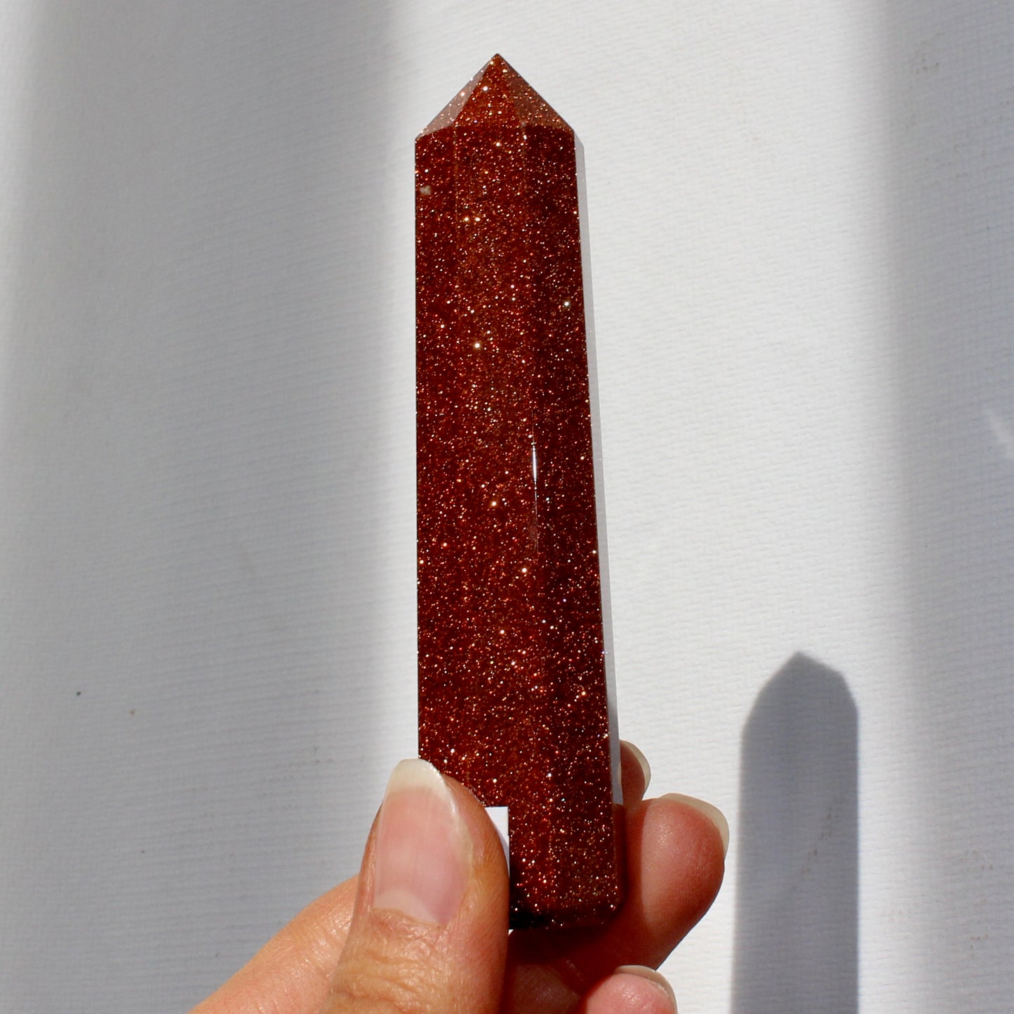 Gold stone tower 10cm