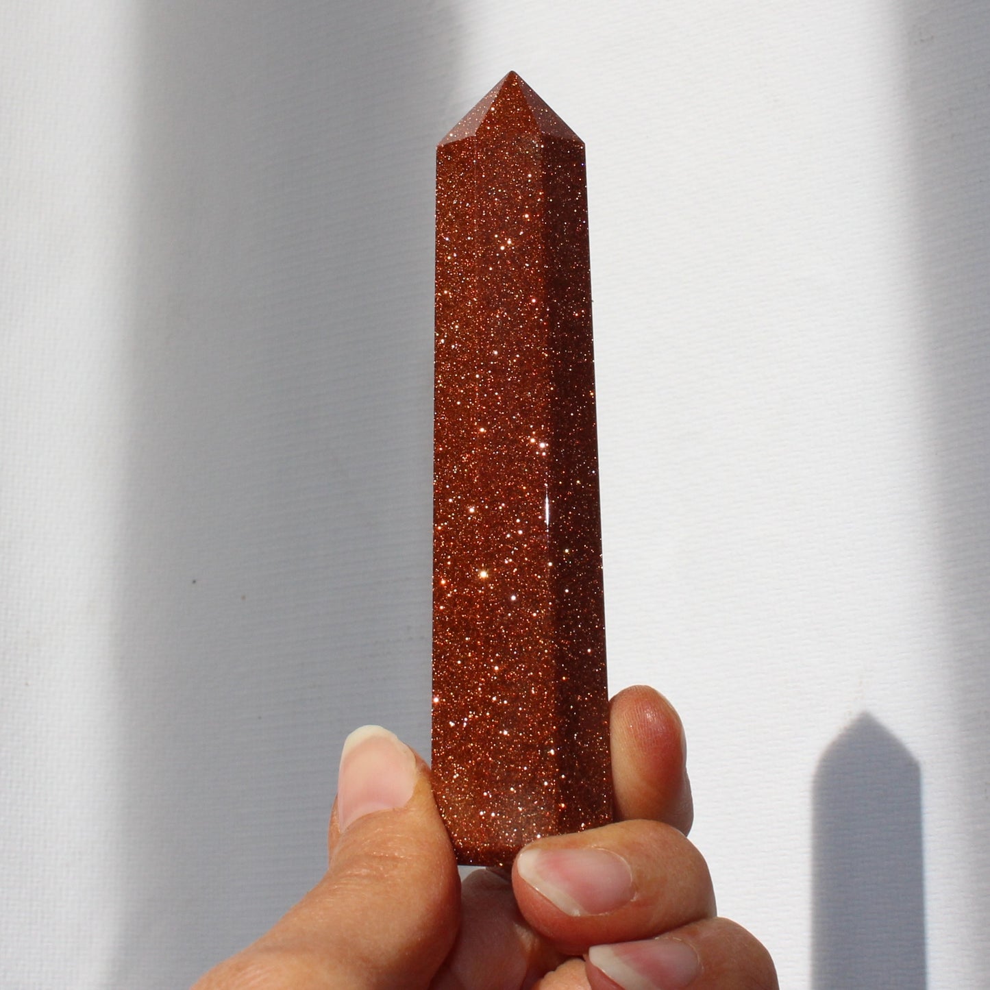 Gold stone tower 10cm