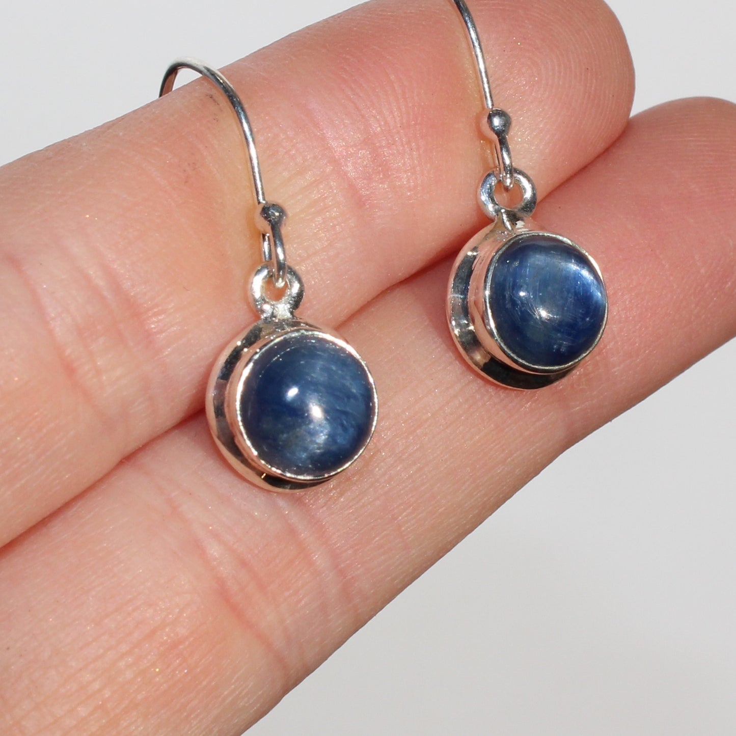 Kyanite sterling drop earrings