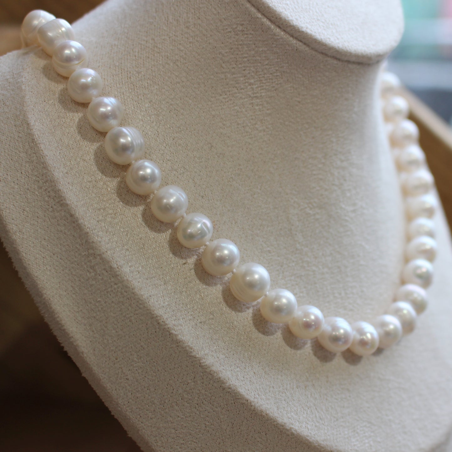 Pearl white necklace 45cm 8-9mm