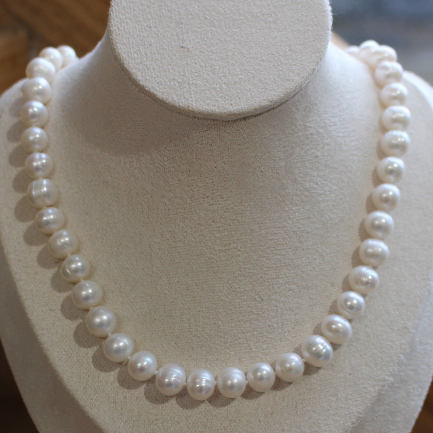 Pearl white necklace 45cm 8-9mm