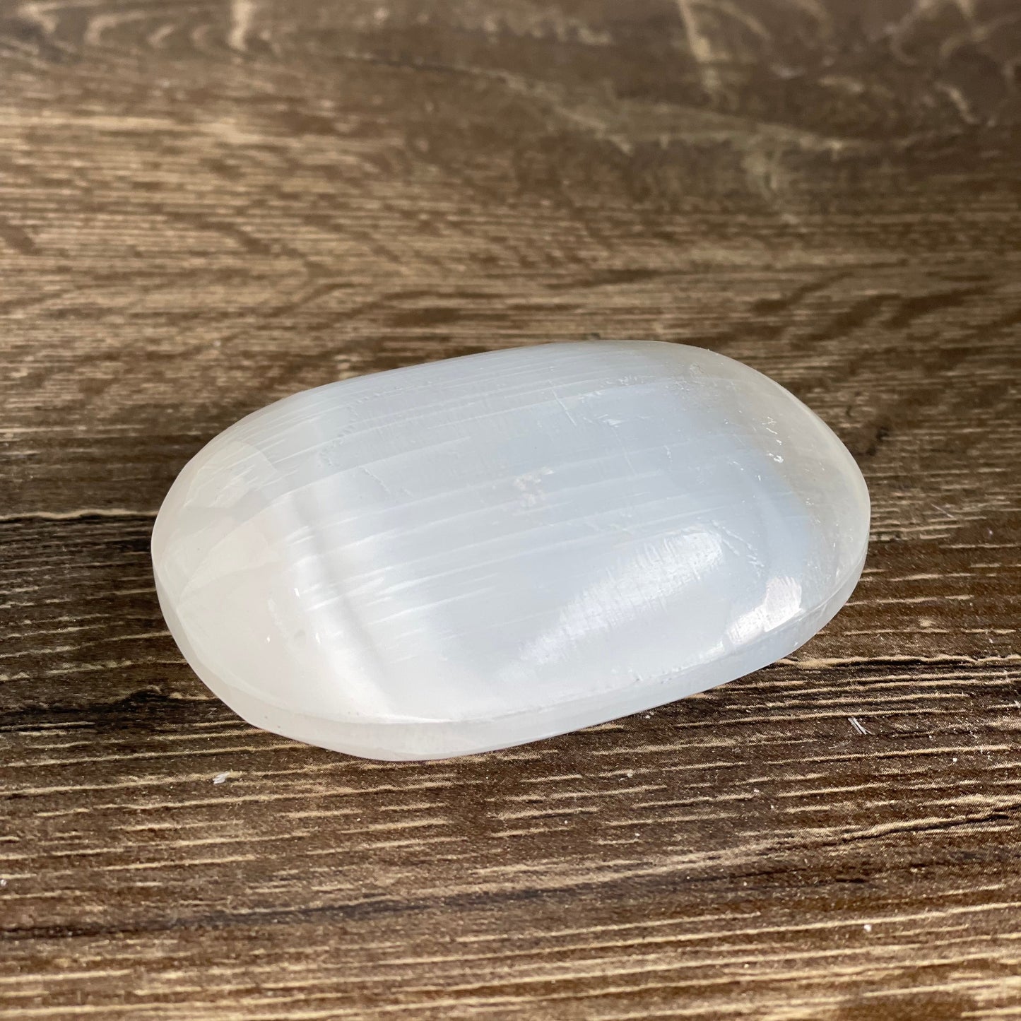 Selenite Palm Stone