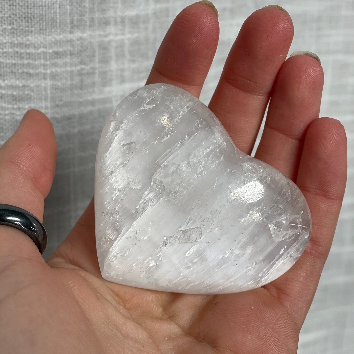 Selenite Heart - Small