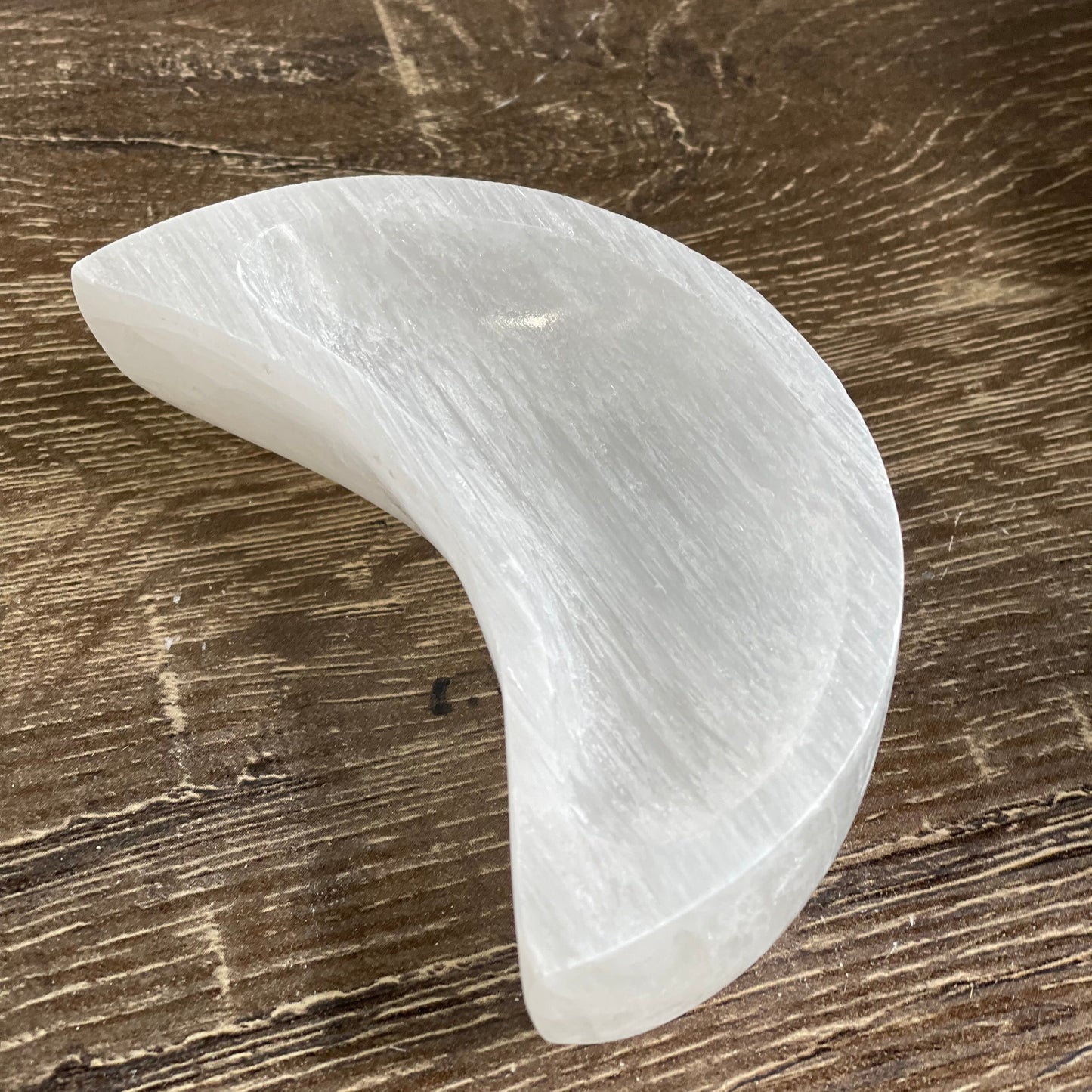 Selenite Moon Charging Bowl