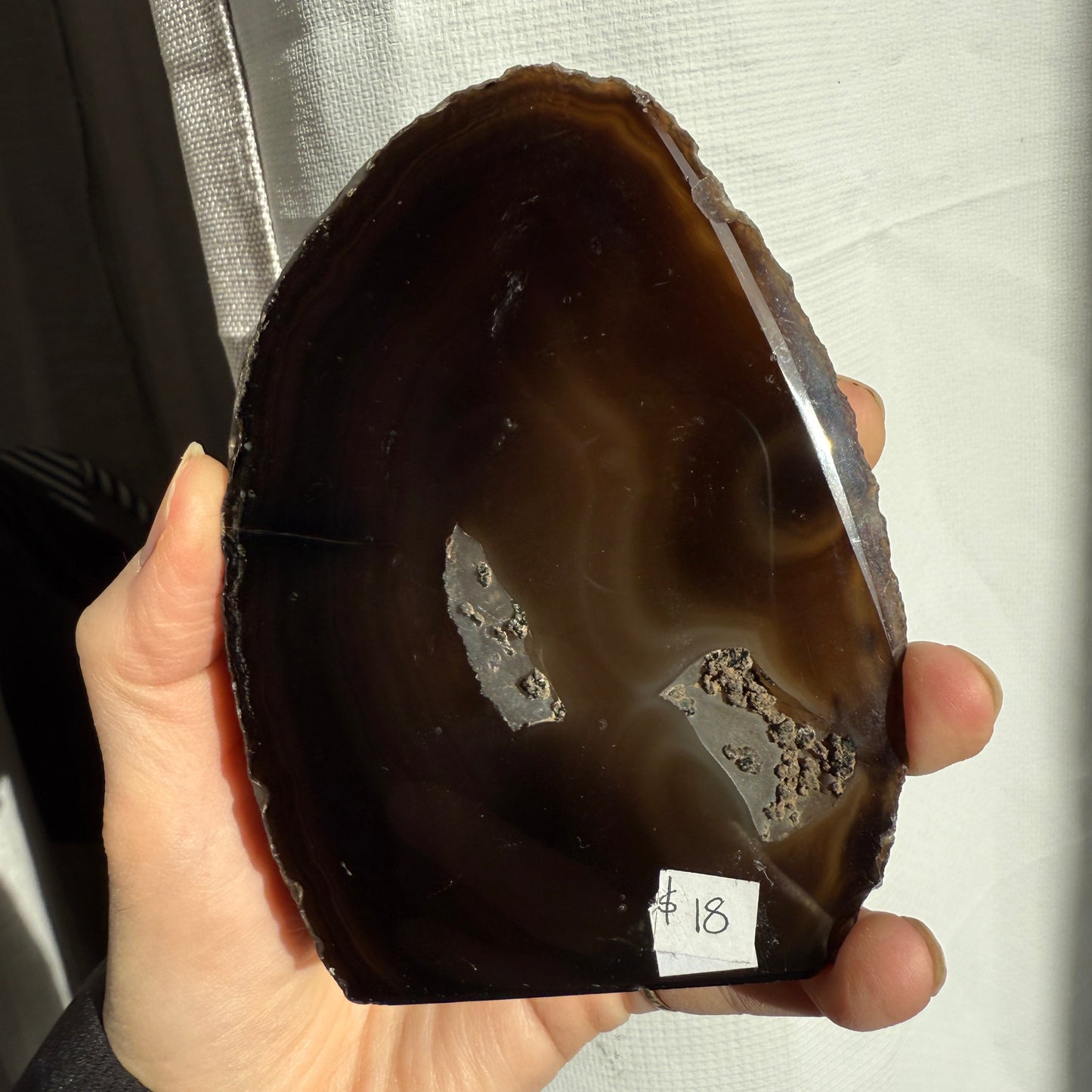 agate geode brown
