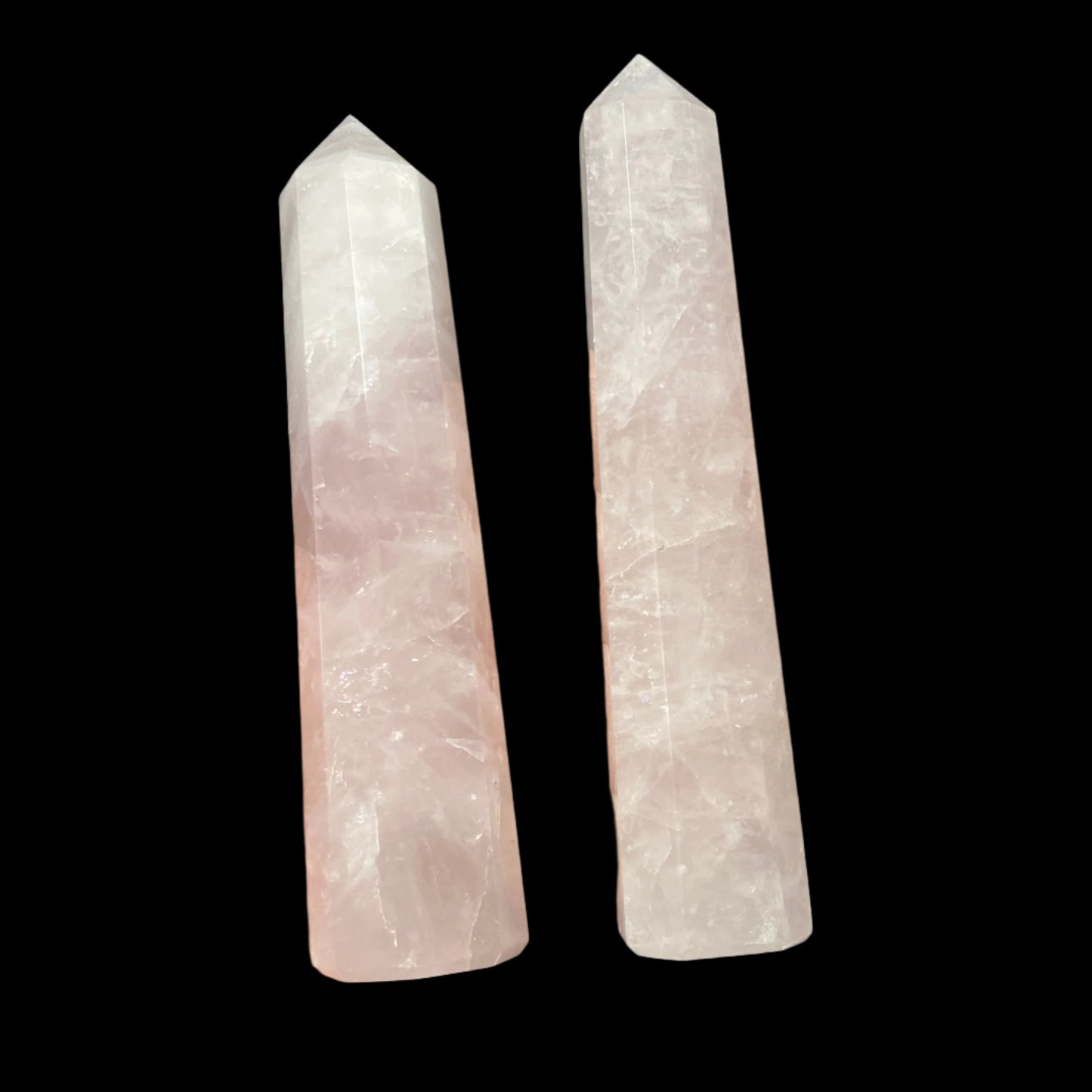 Rose quartz tower x6