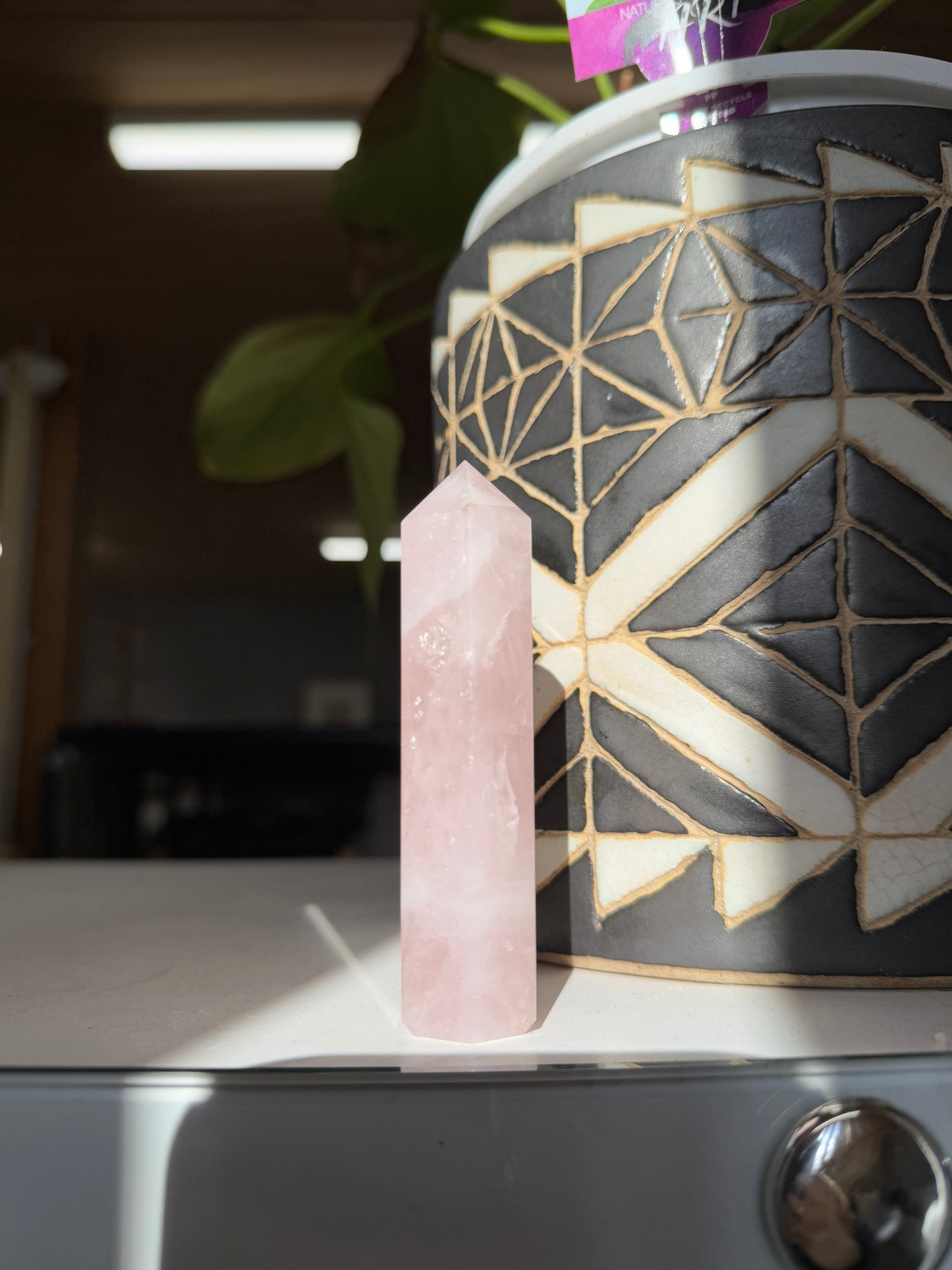 Rose quartz tower 10cm
