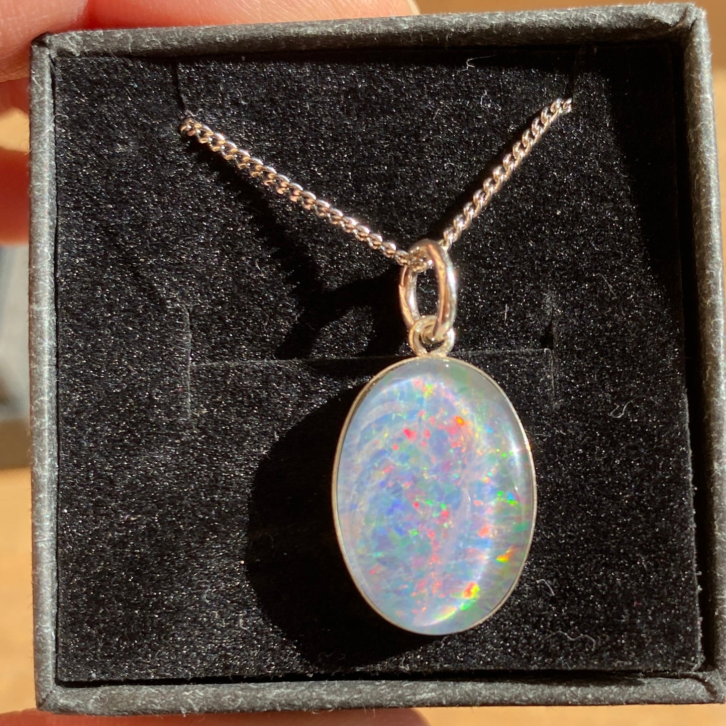 4 x Australian Opal 18x 13mm pendants
