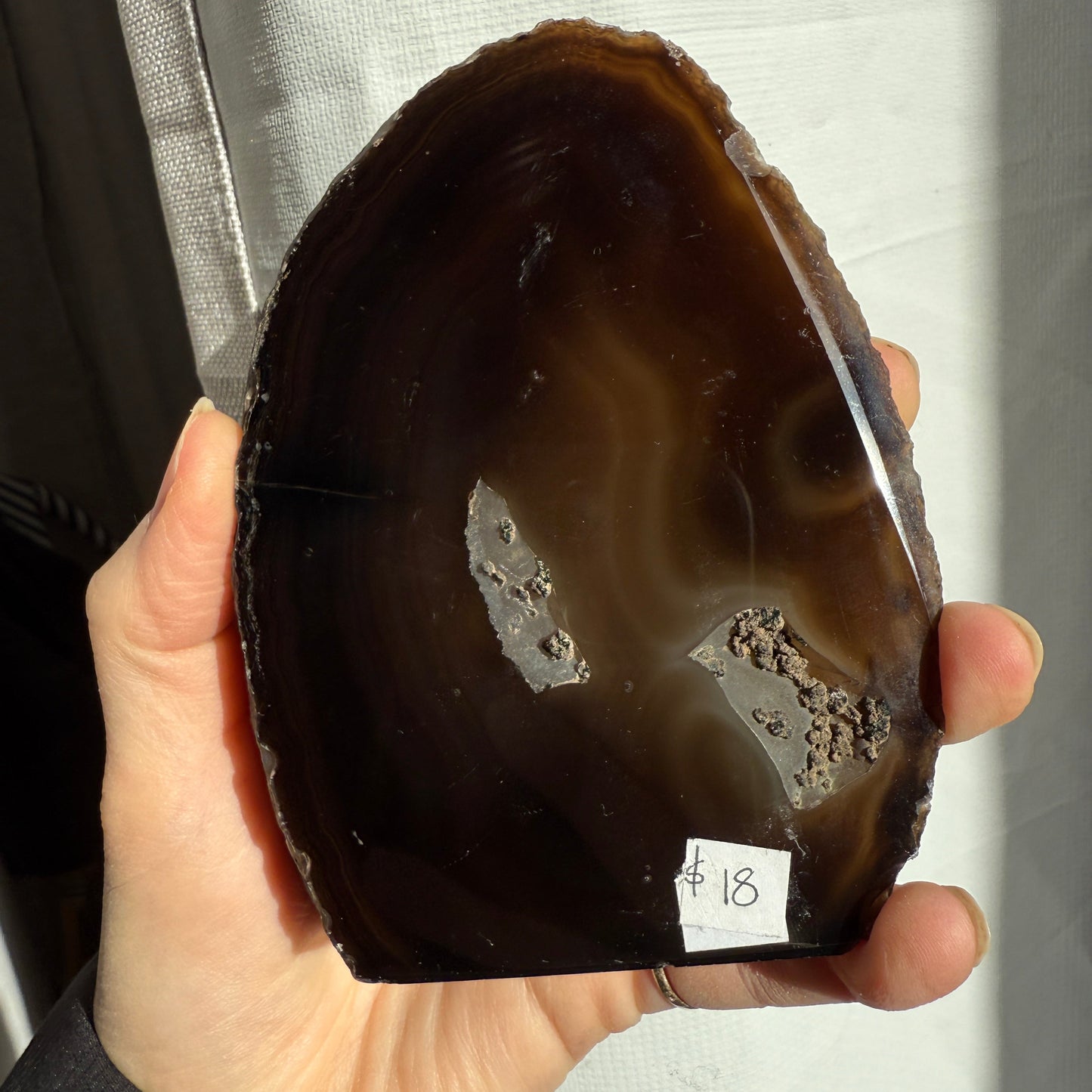 agate geode brown
