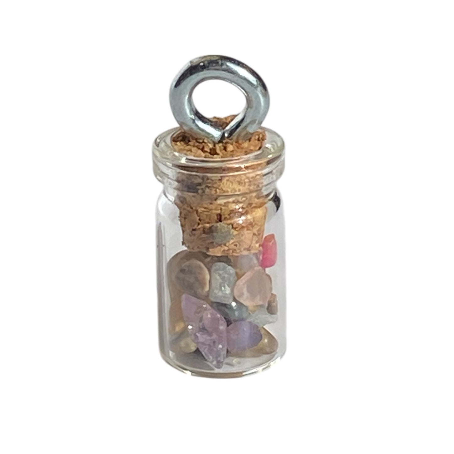 Gemstone bottle necklaces