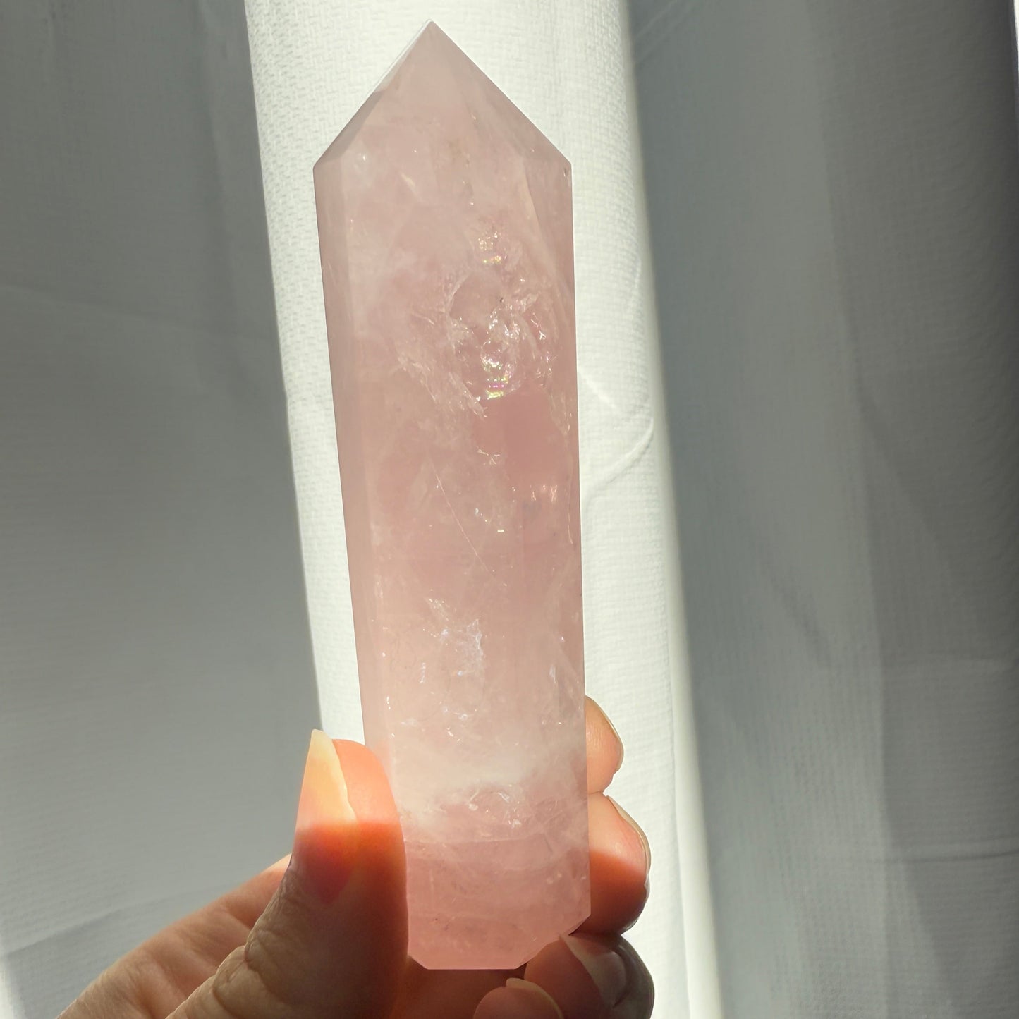 Rose quartz tower 10cm