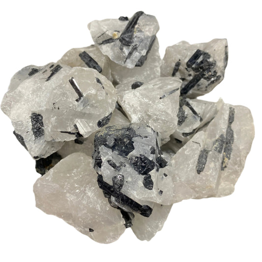 Tourmline in Quartz rough $30kilo