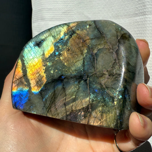 Labradorite free form with bright relfections
