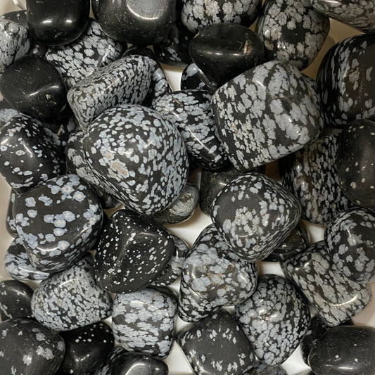 Tumbled Snowflake Obsidian
