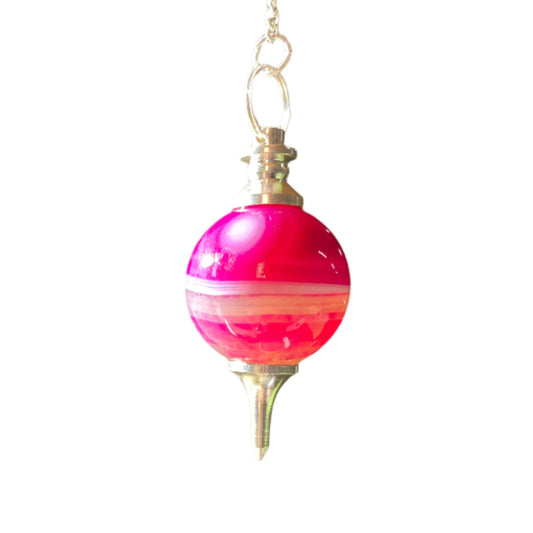 Pink Agate pendulum