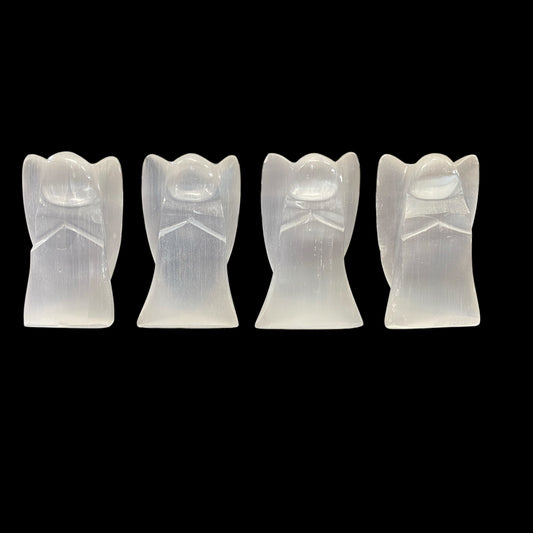 Selenite angels 10cm set of 4