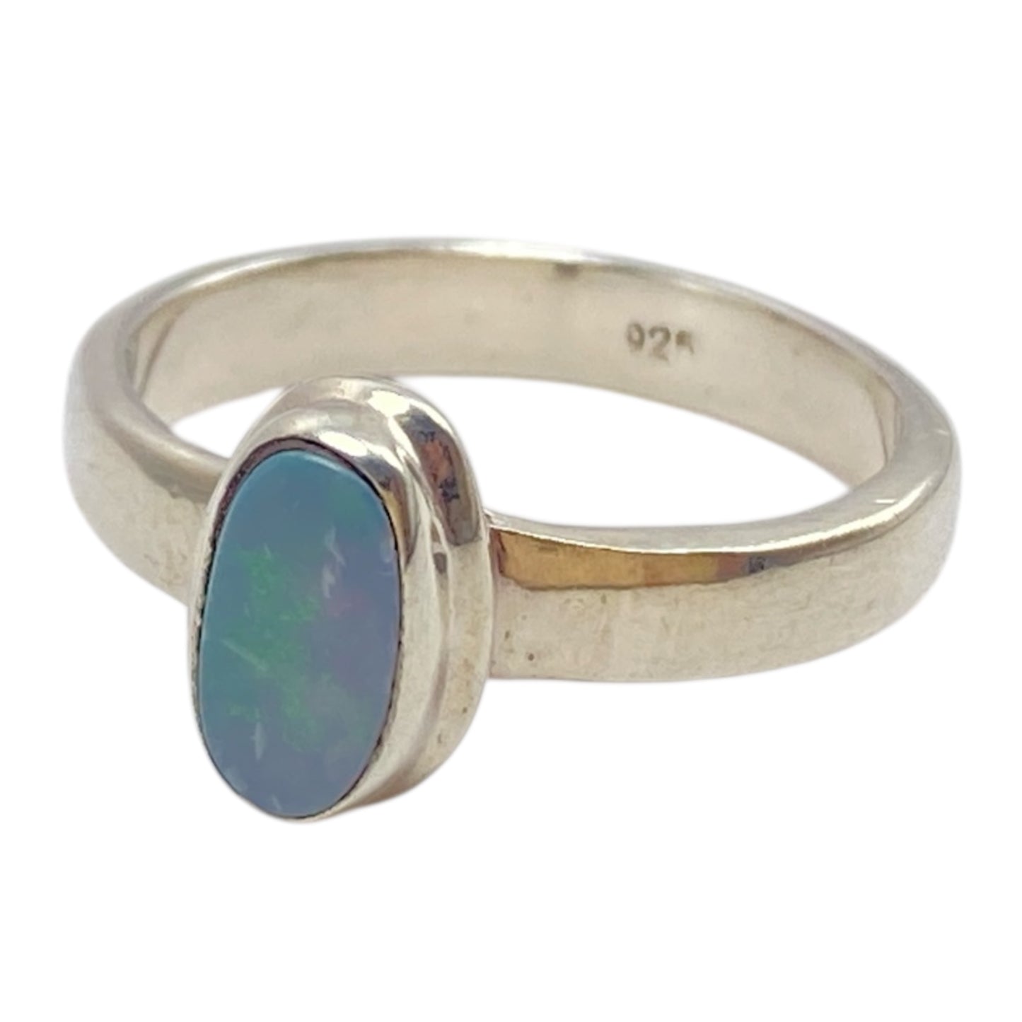 Australian boulder ring size 6 sterling silver