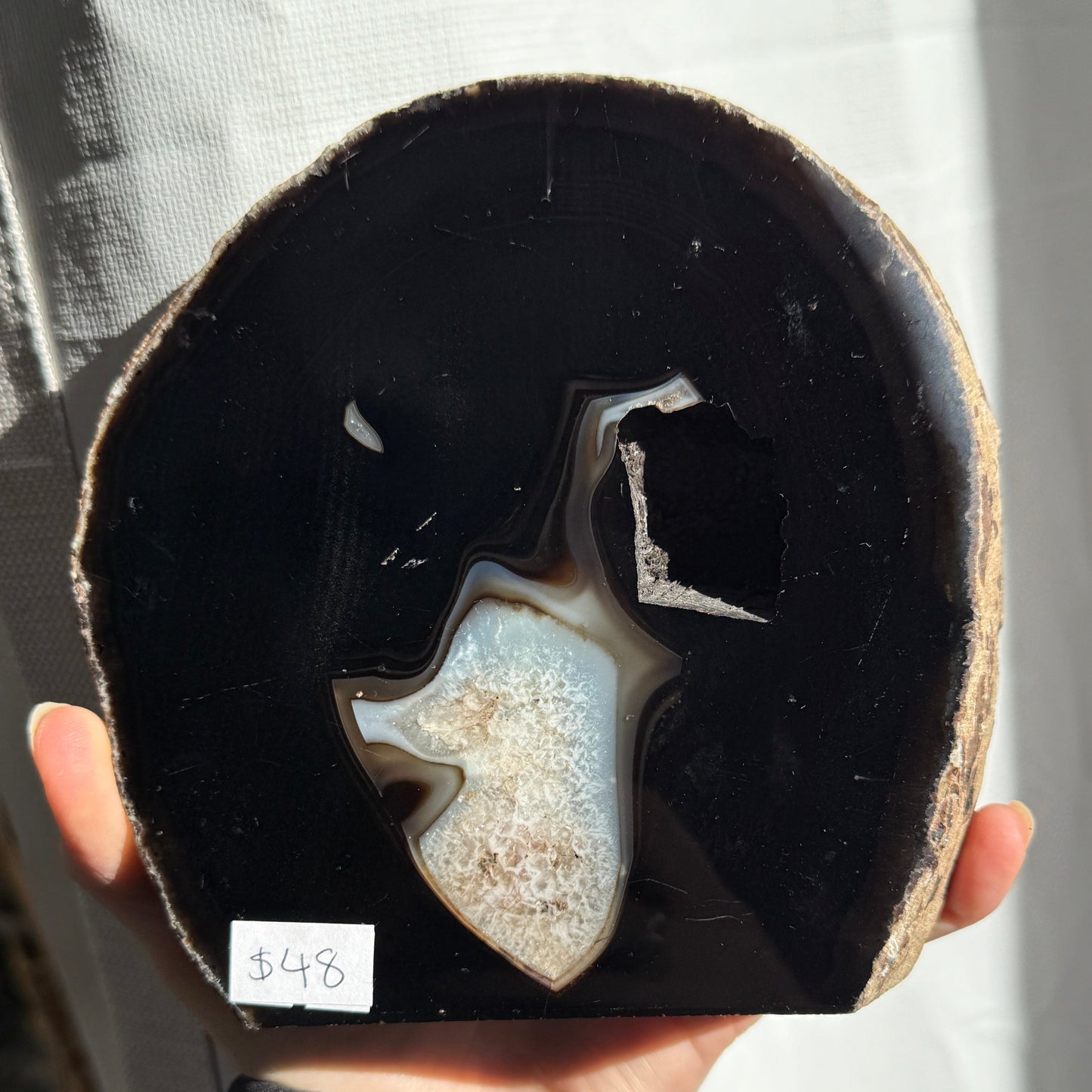 agate geode brown