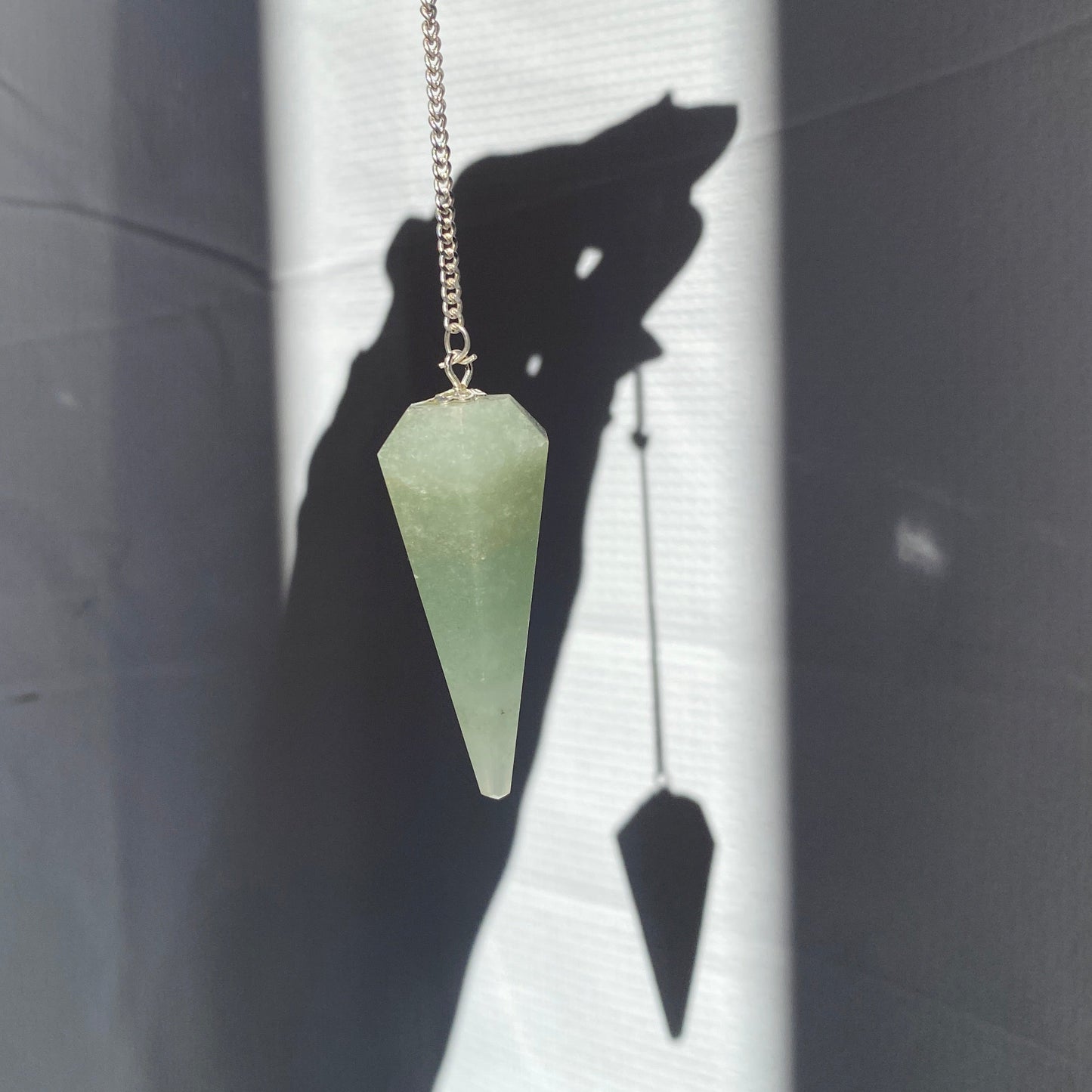 Aventurine faceted Pendulums